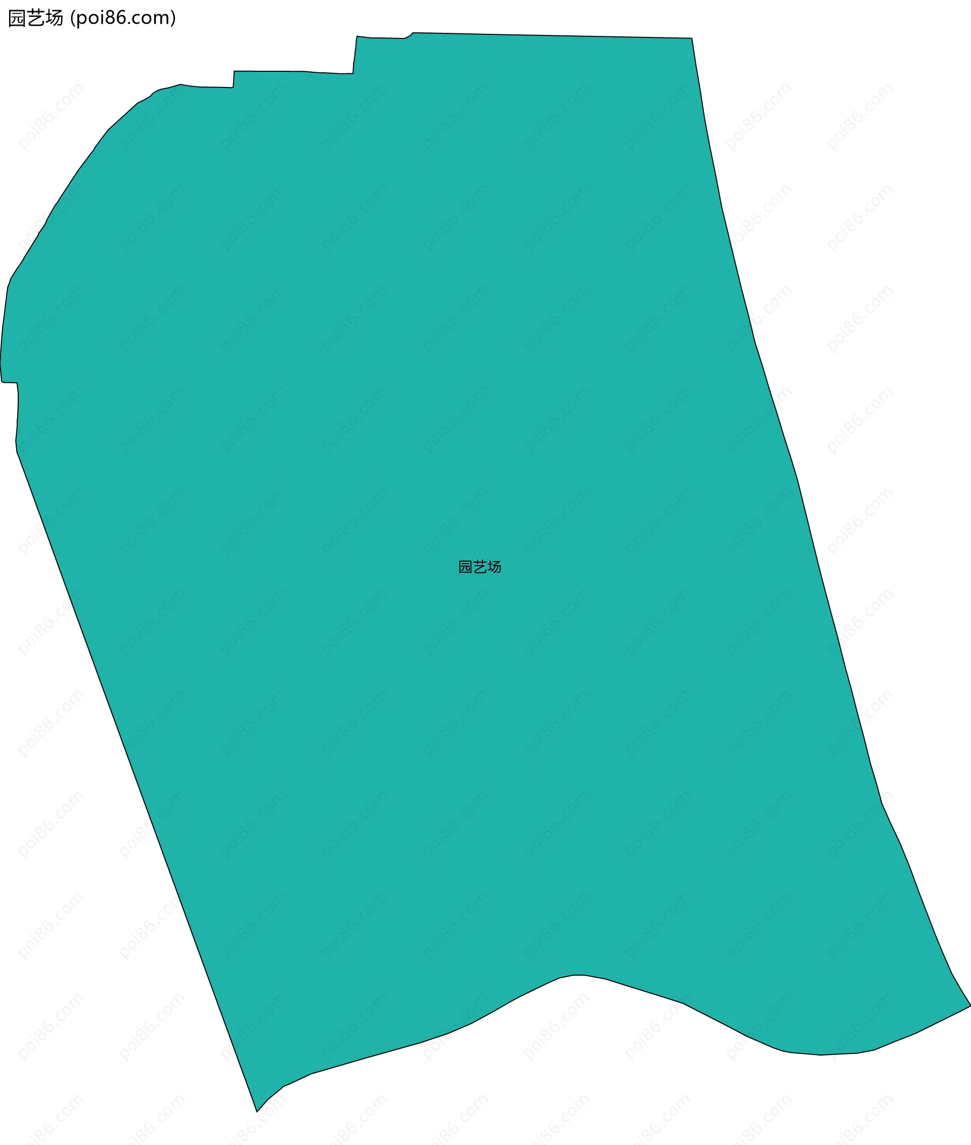 园艺场边界地图