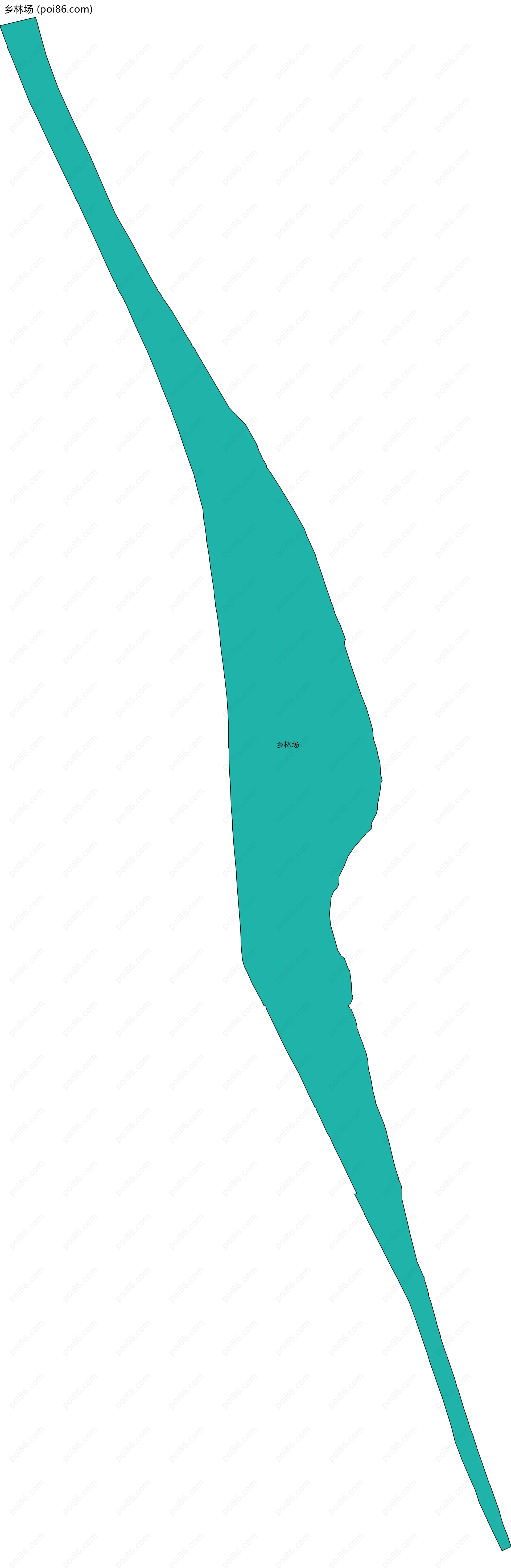 乡林场边界地图