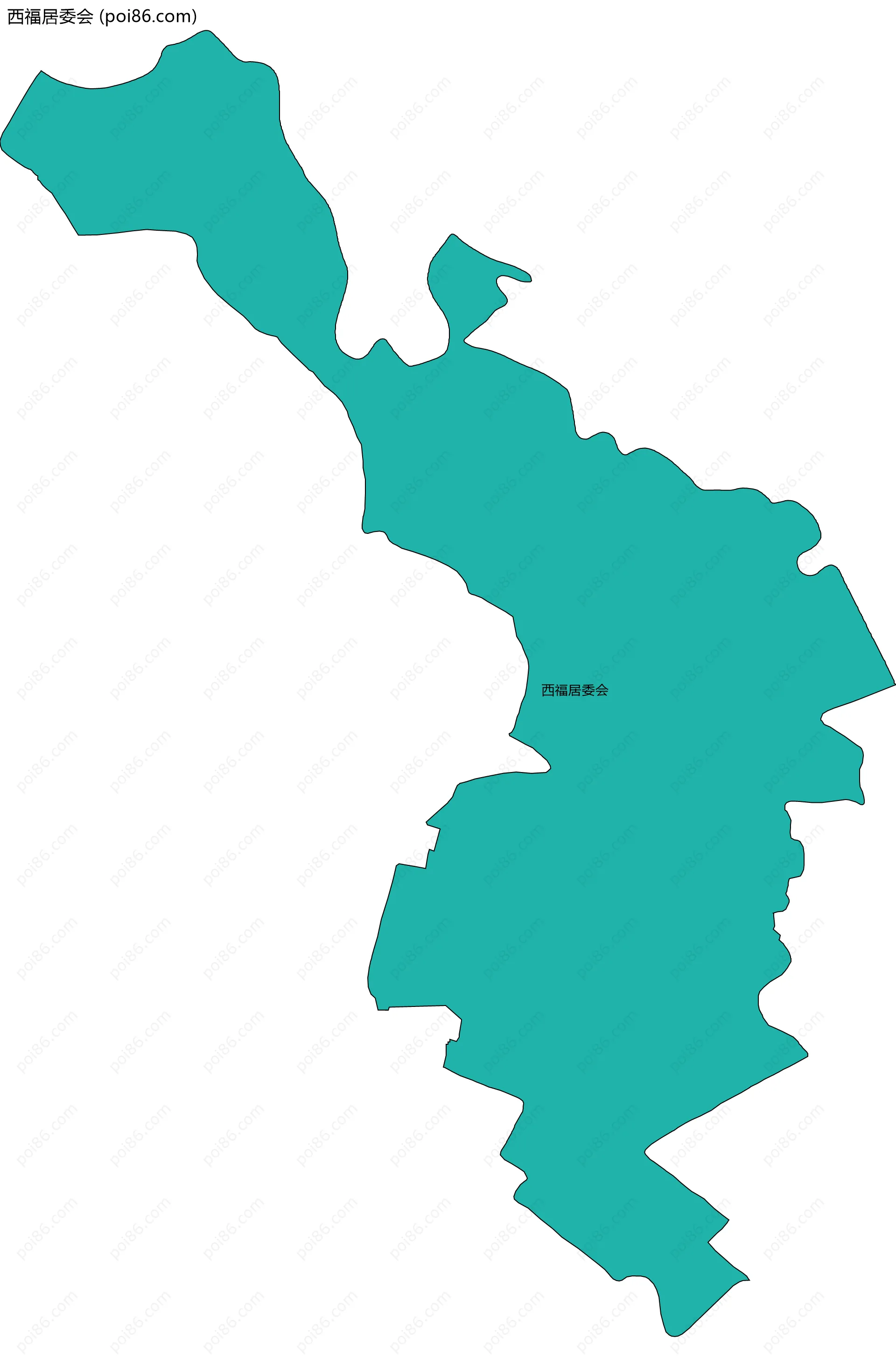 西福居委会边界地图