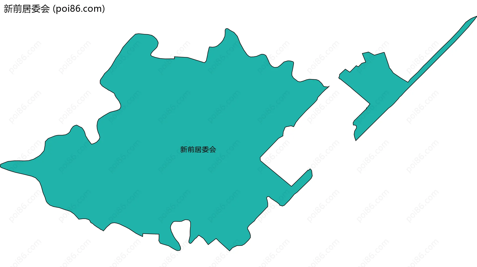 新前居委会边界地图