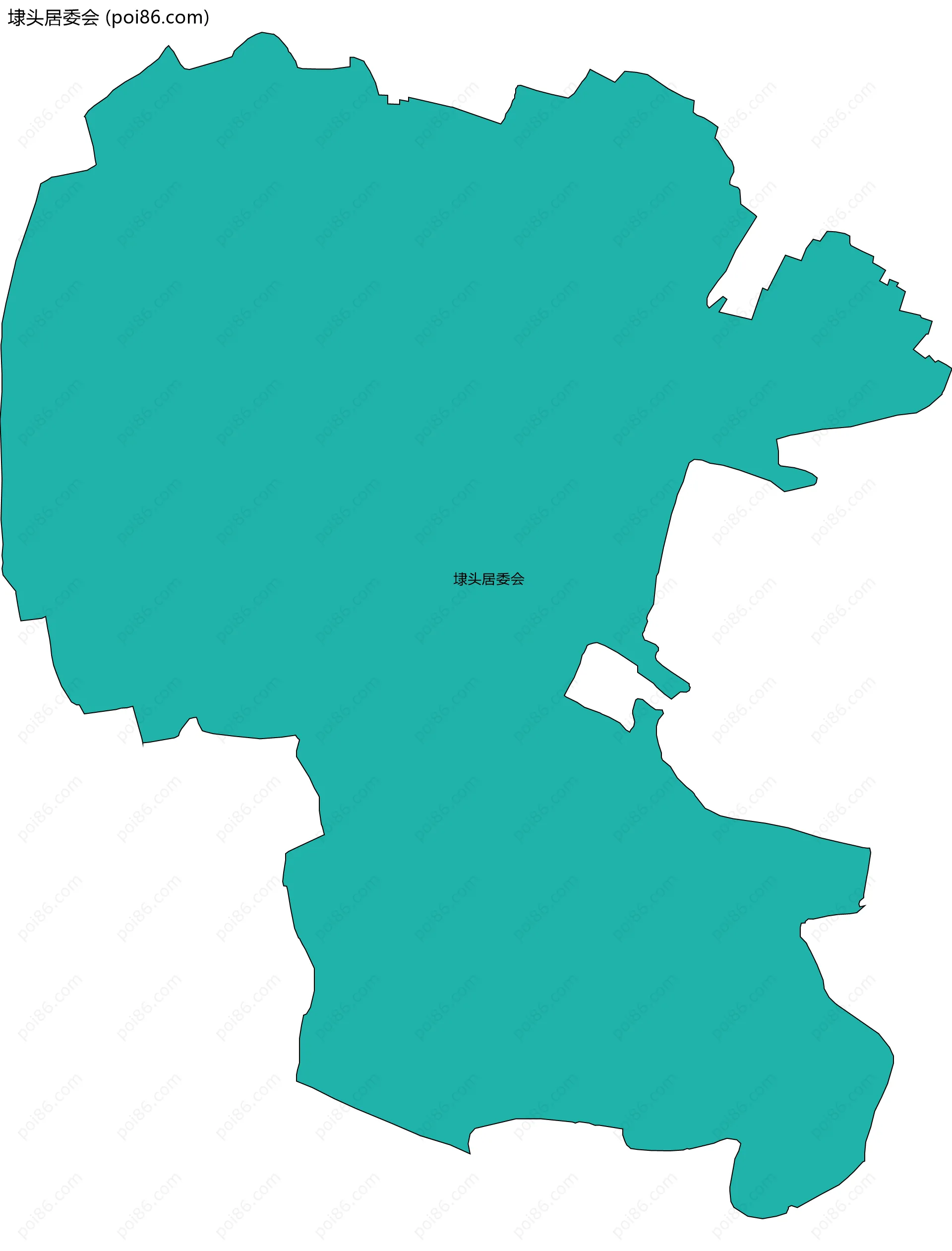 埭头居委会边界地图