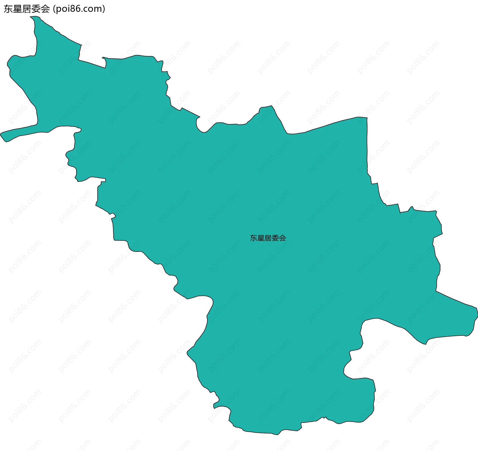 东星居委会边界地图