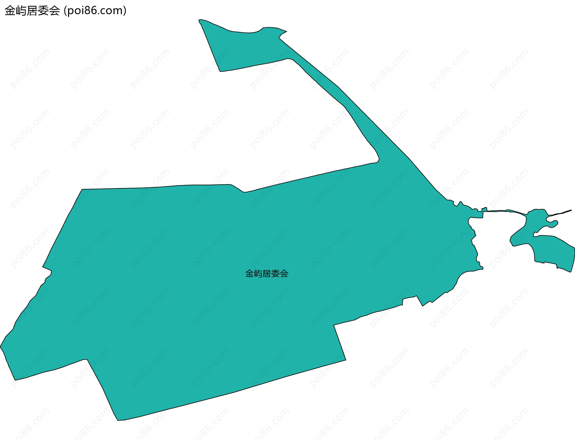 金屿居委会边界地图