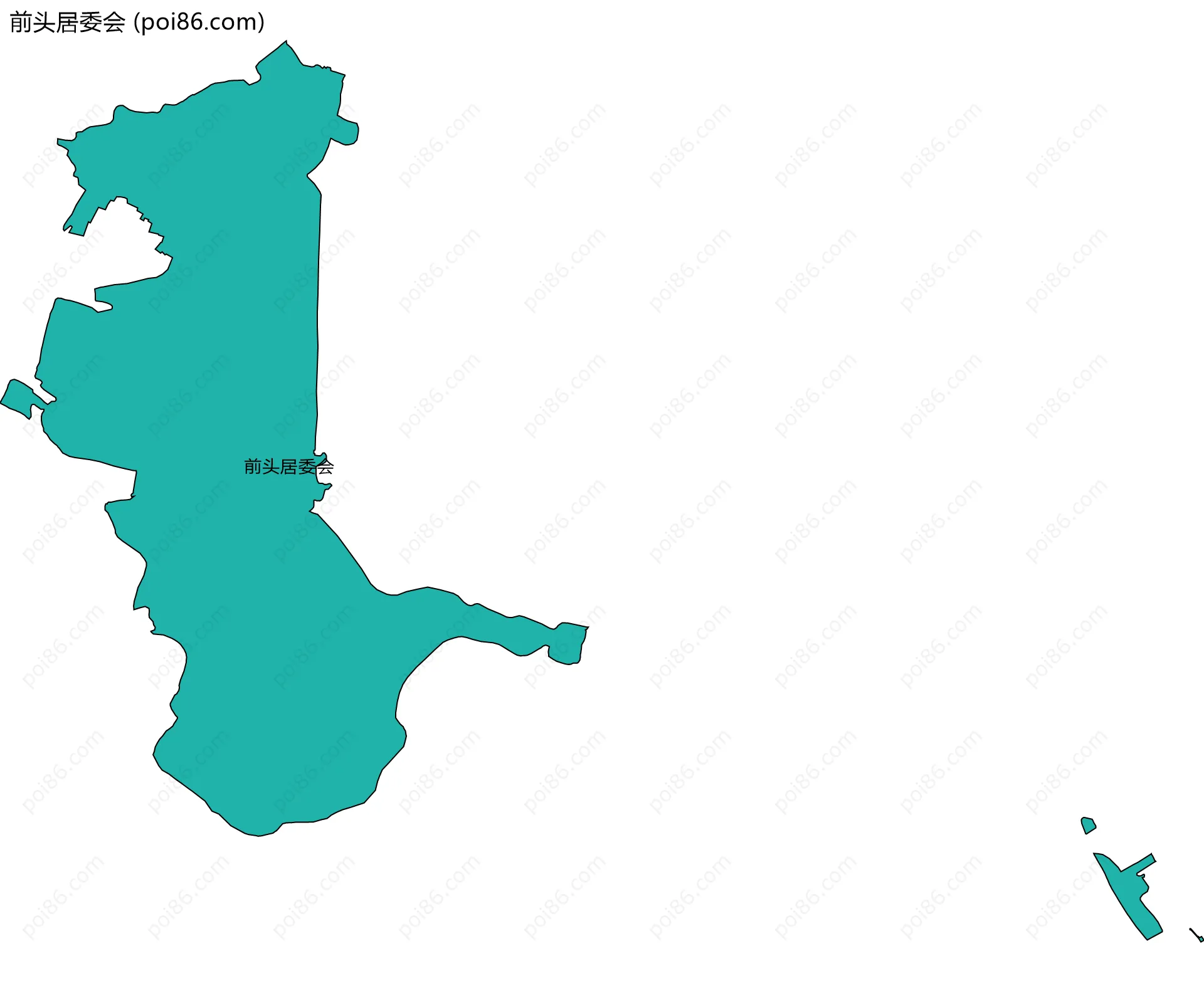 前头居委会边界地图