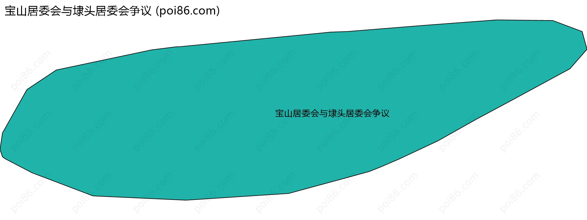 宝山居委会与埭头居委会争议边界地图
