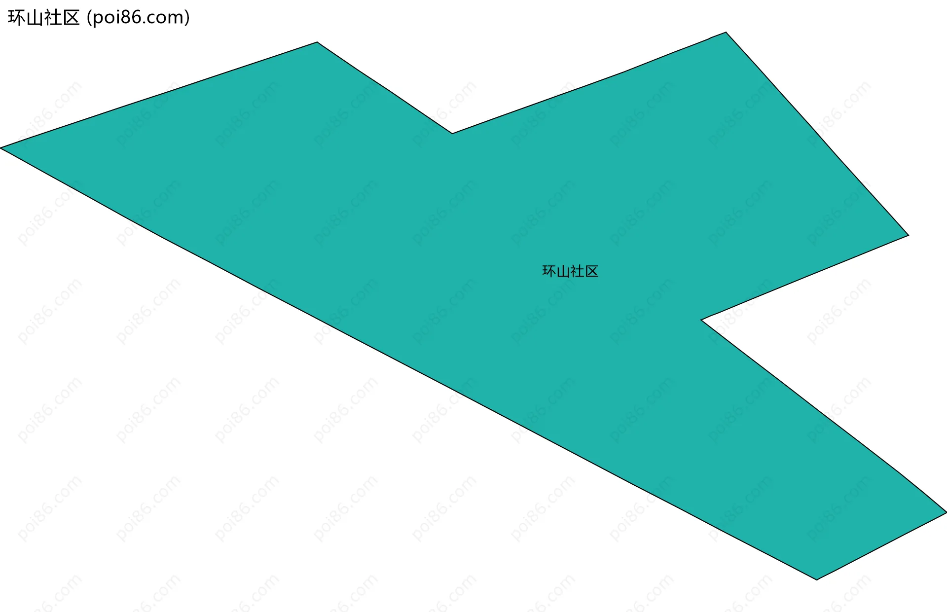环山社区边界地图