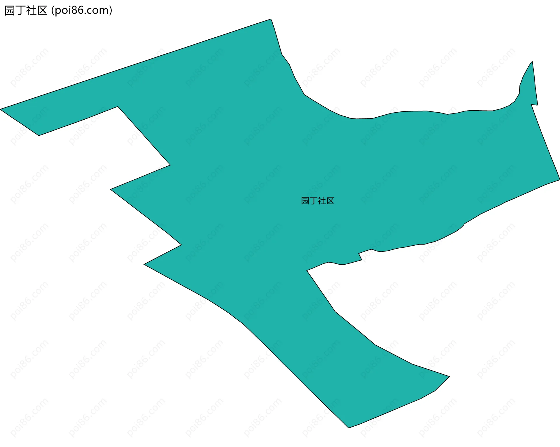 园丁社区边界地图