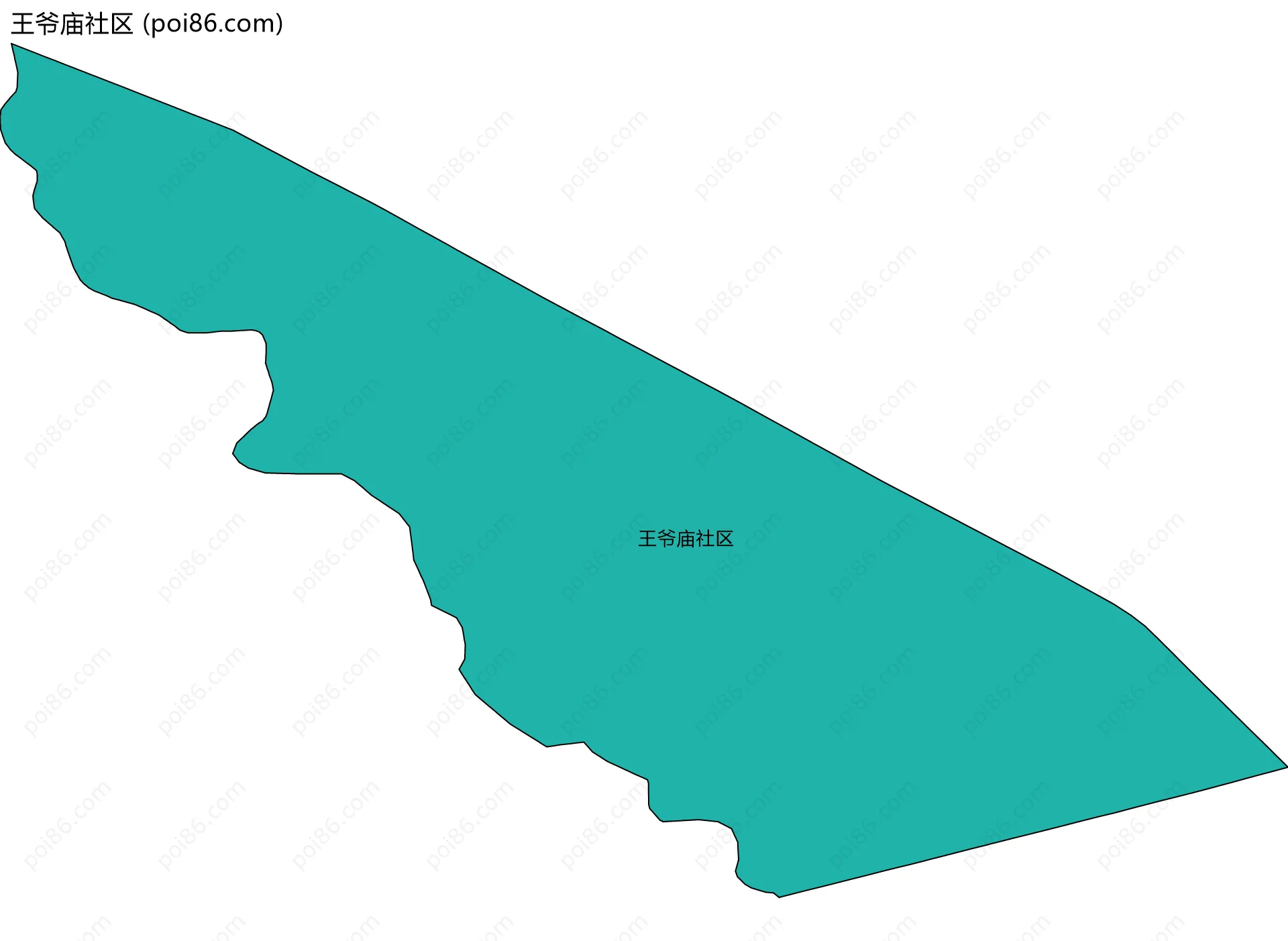 王爷庙社区边界地图