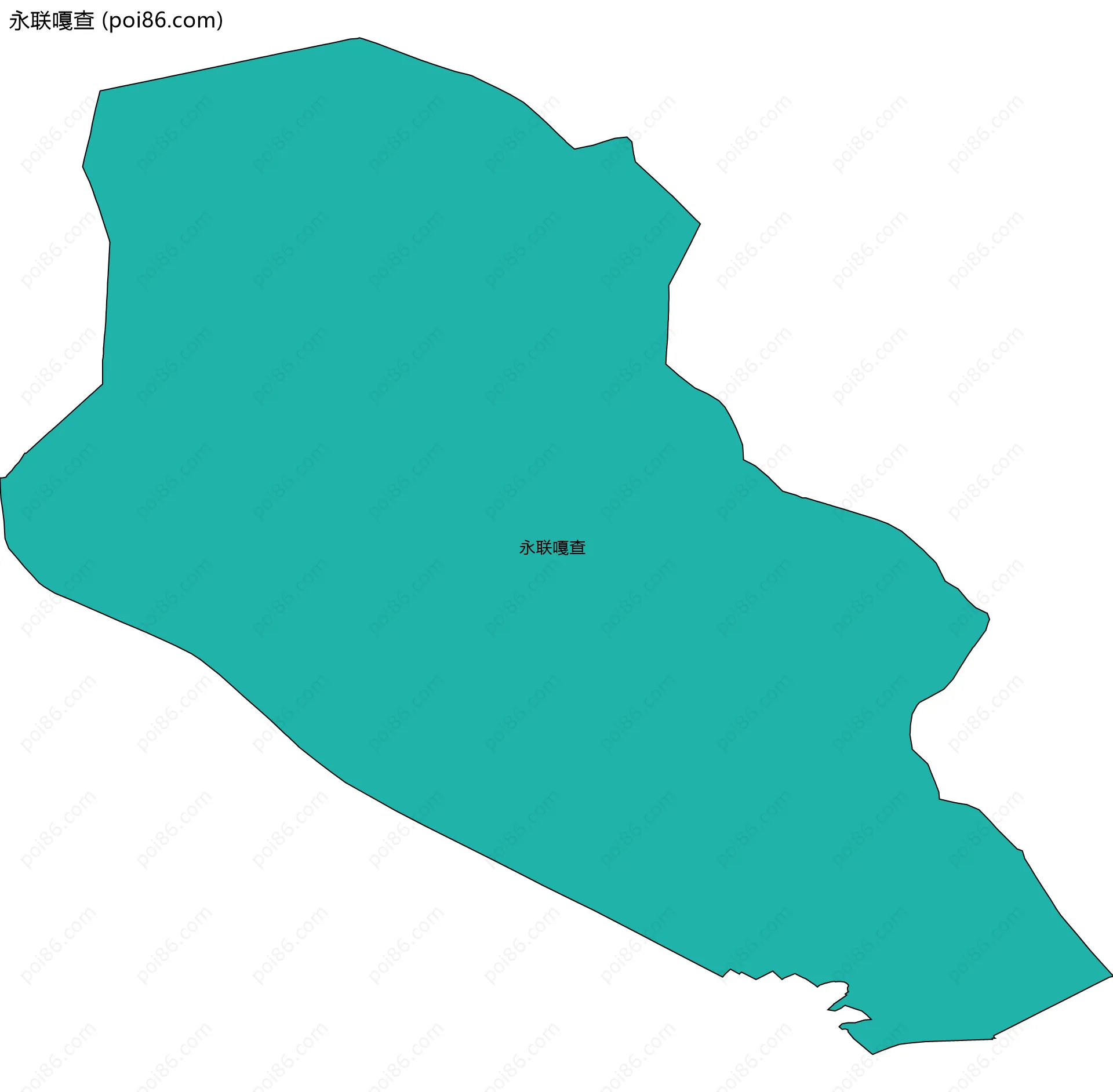 永联嘎查边界地图