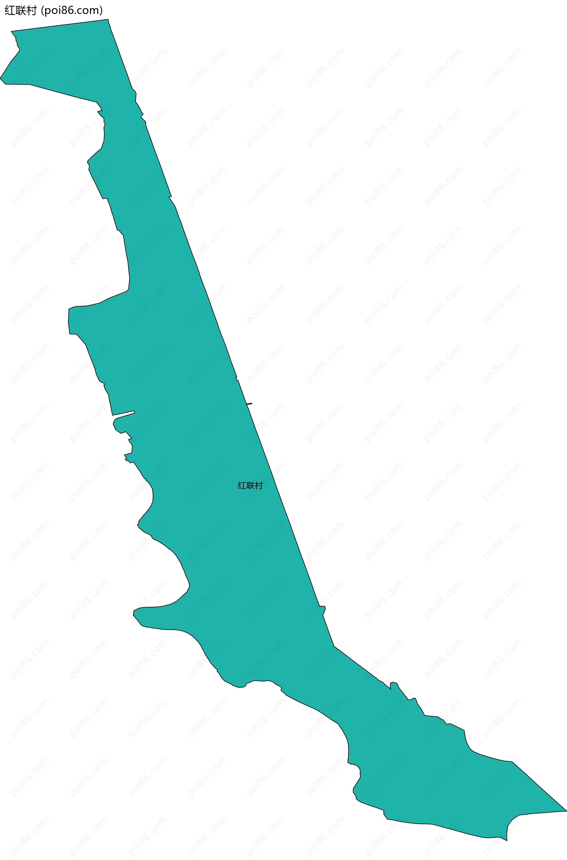 红联村边界地图
