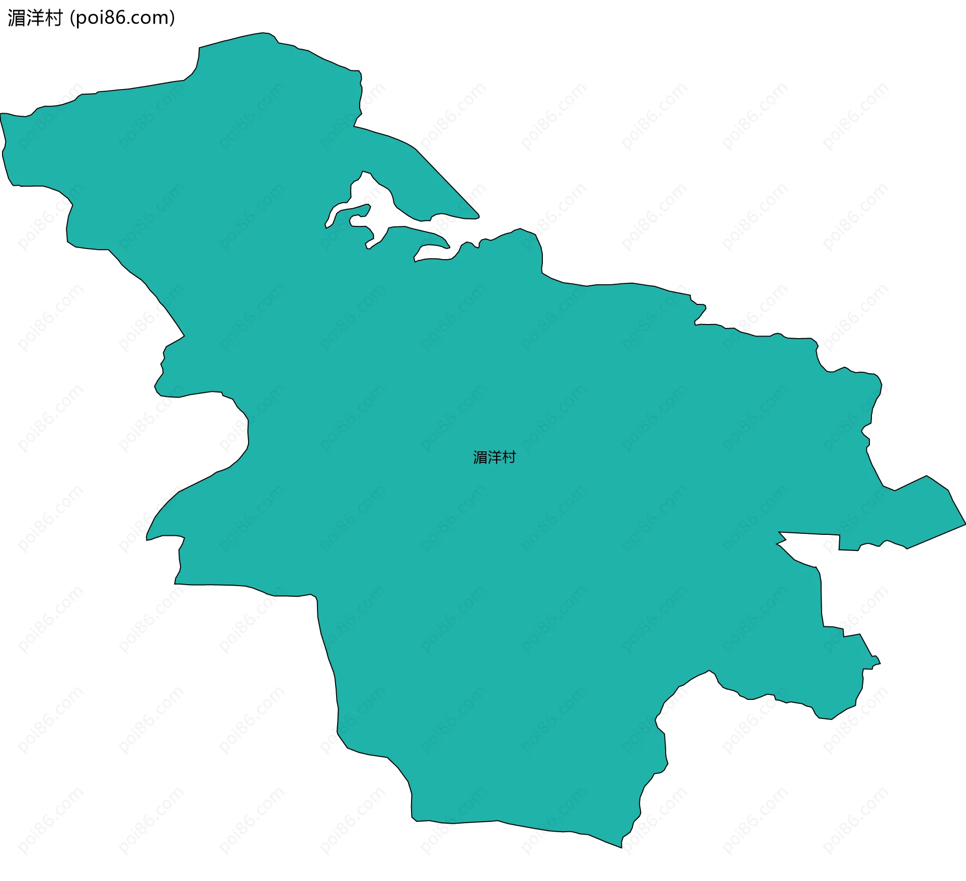 湄洋村边界地图