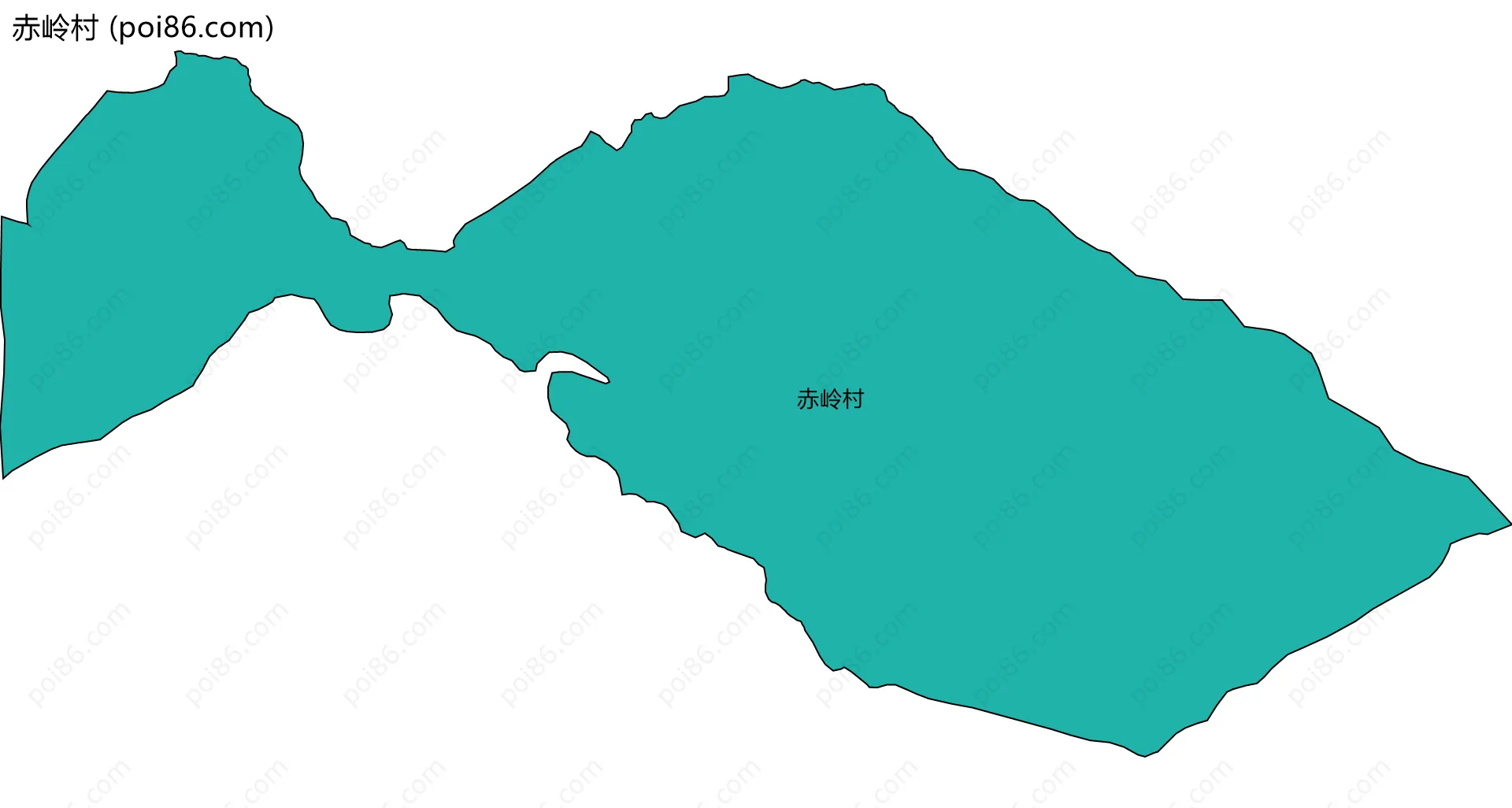 赤岭村边界地图