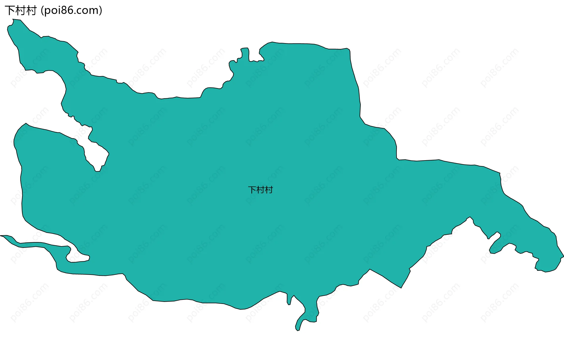 下村村边界地图