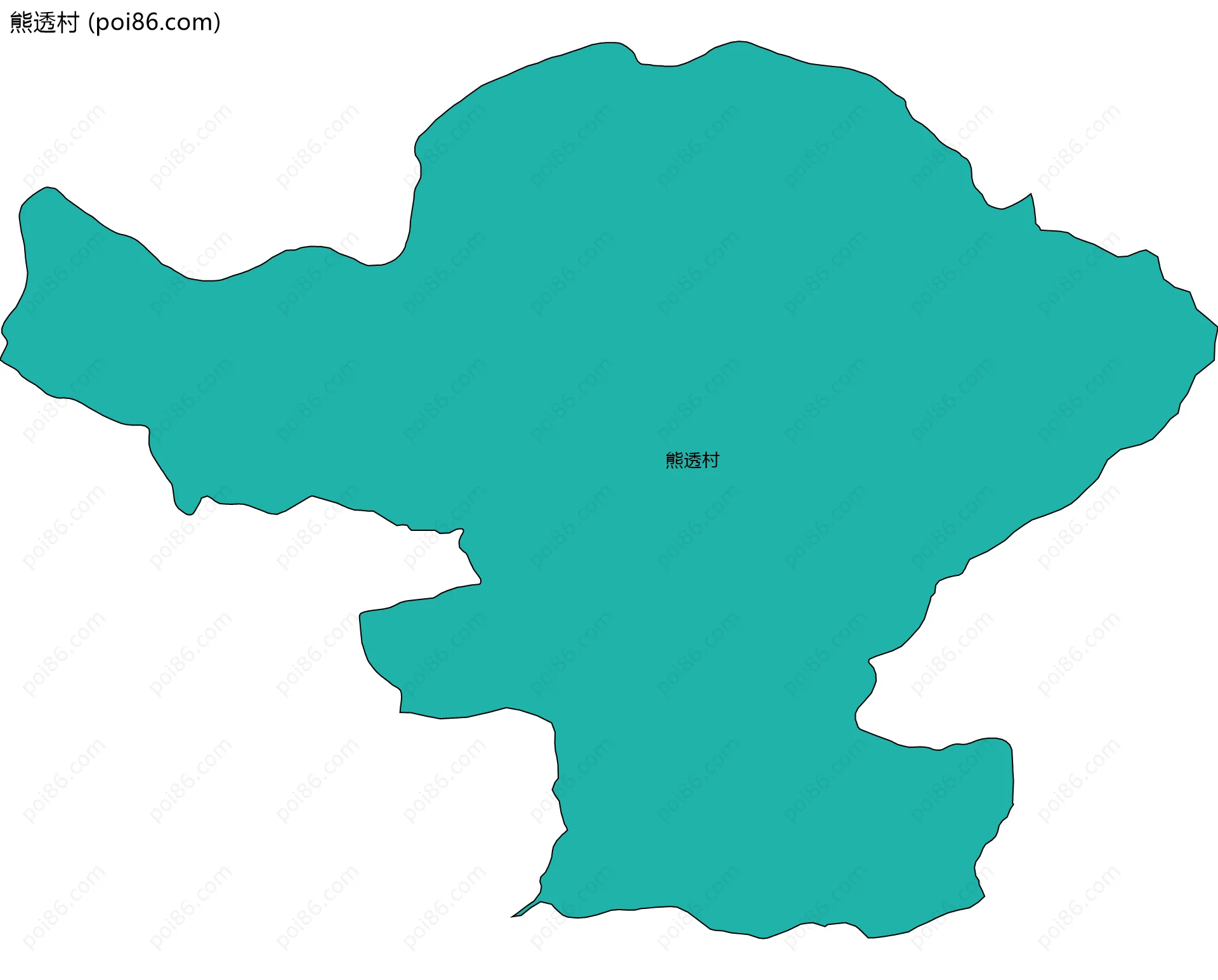 熊透村边界地图