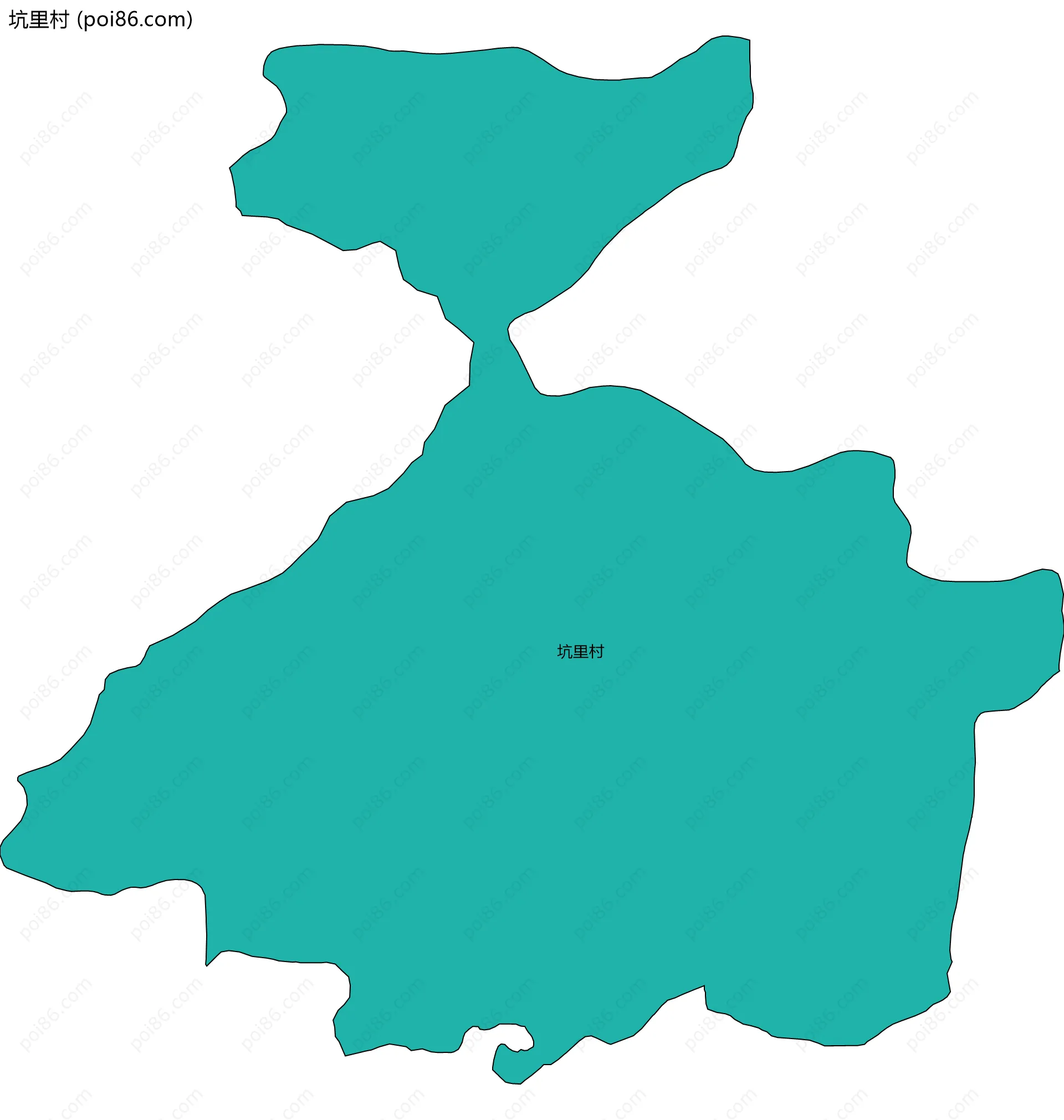 坑里村边界地图