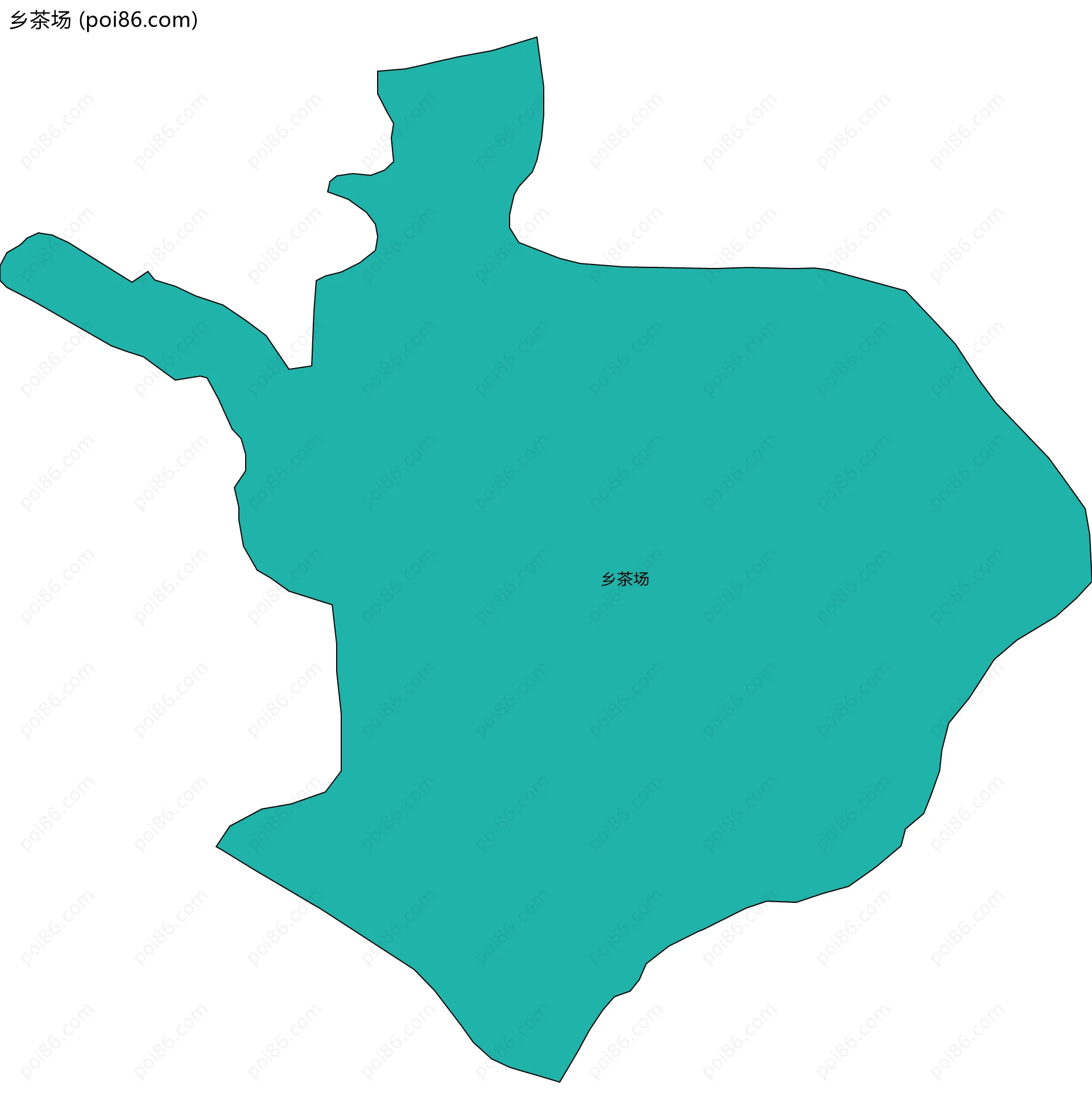 乡茶场边界地图