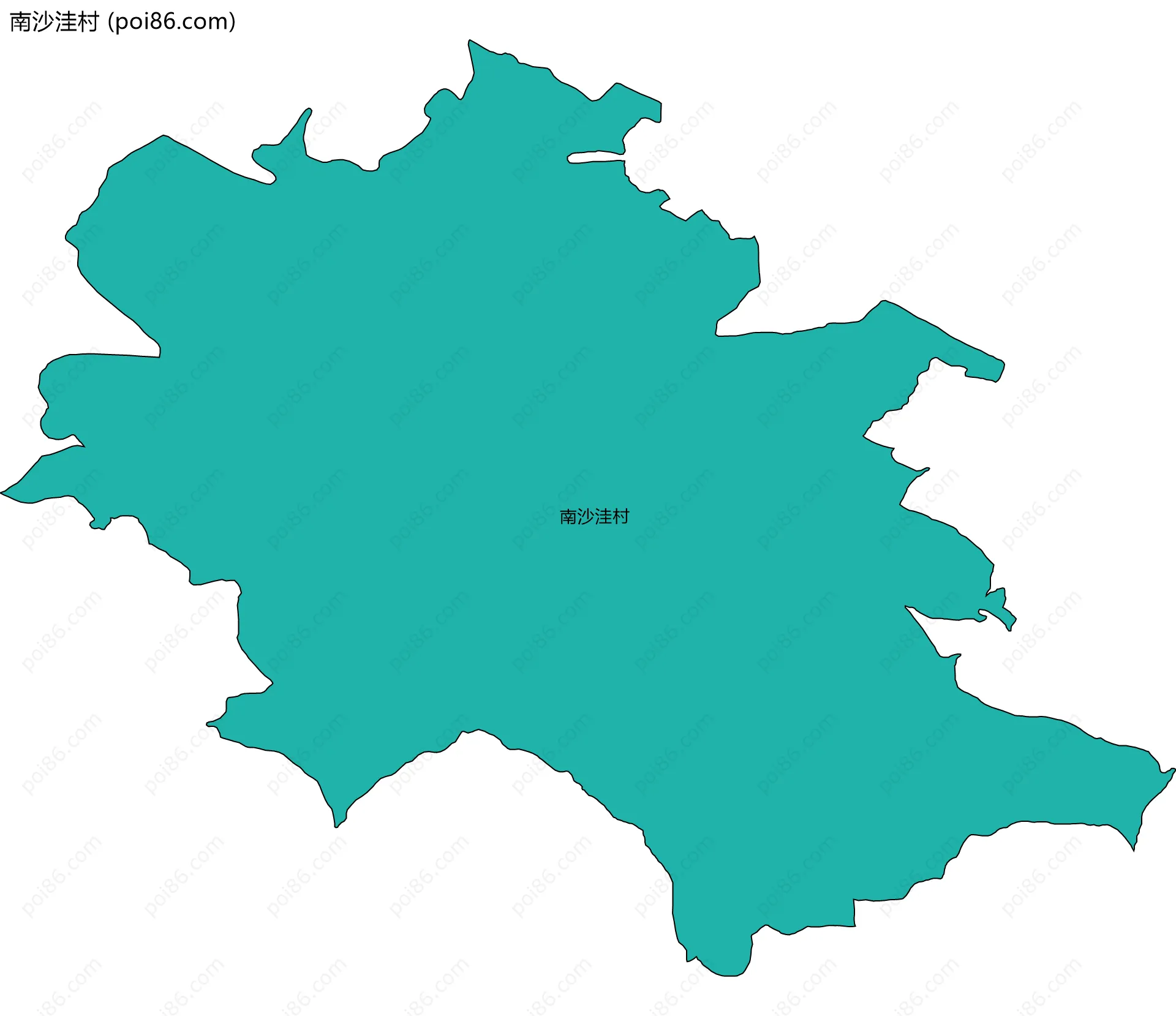 南沙洼村边界地图