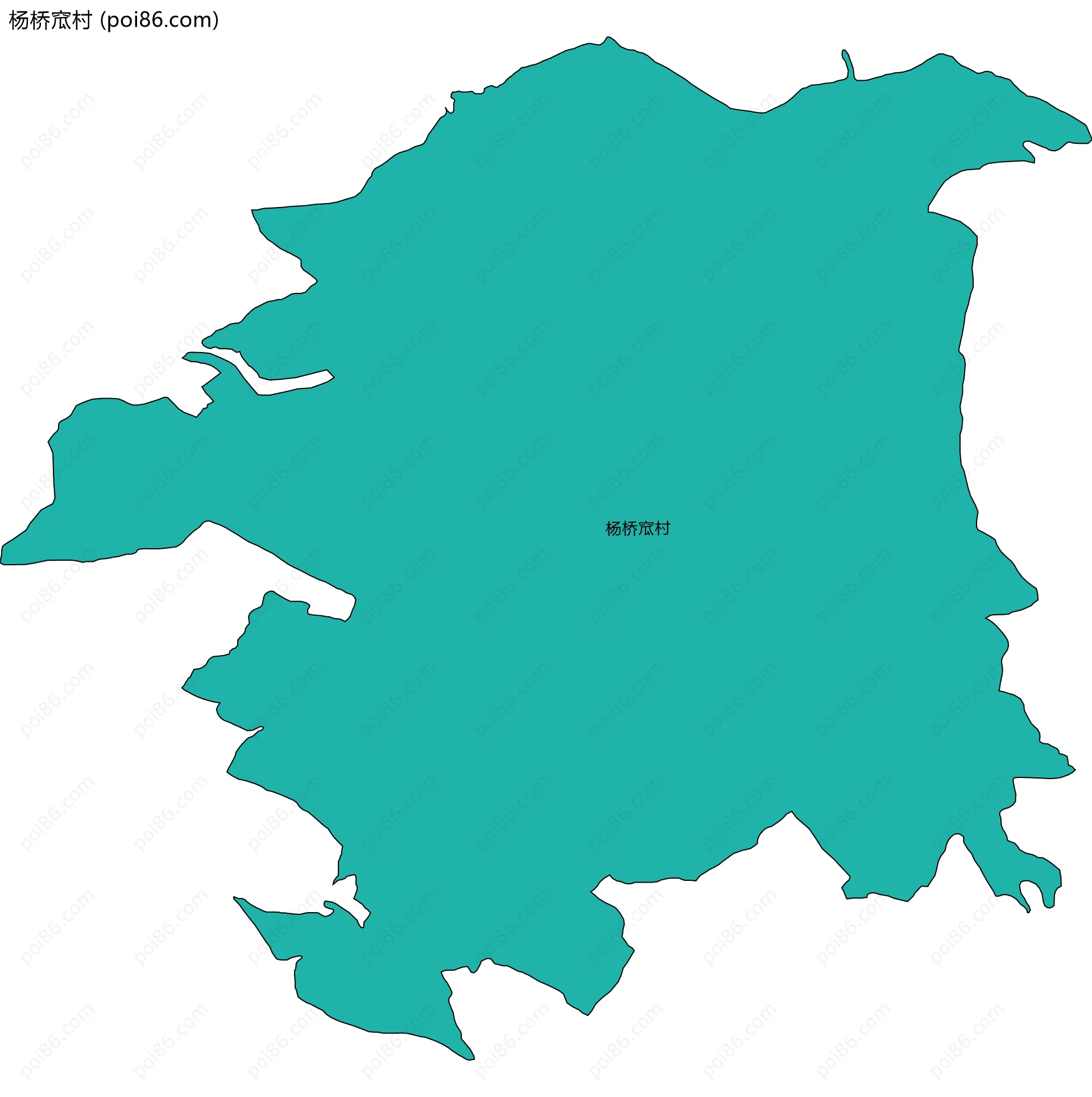 杨桥窊村边界地图