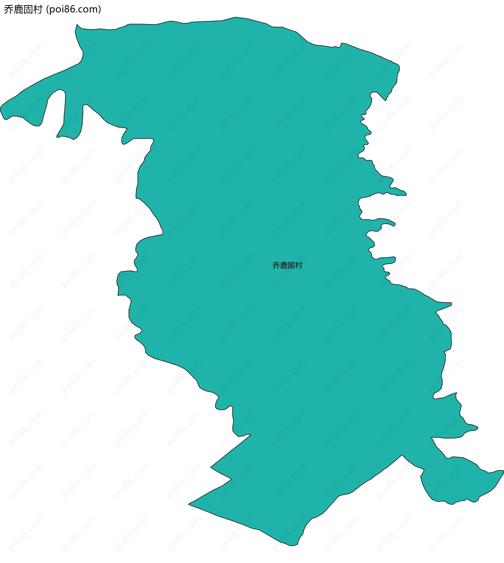 乔鹿固村边界地图