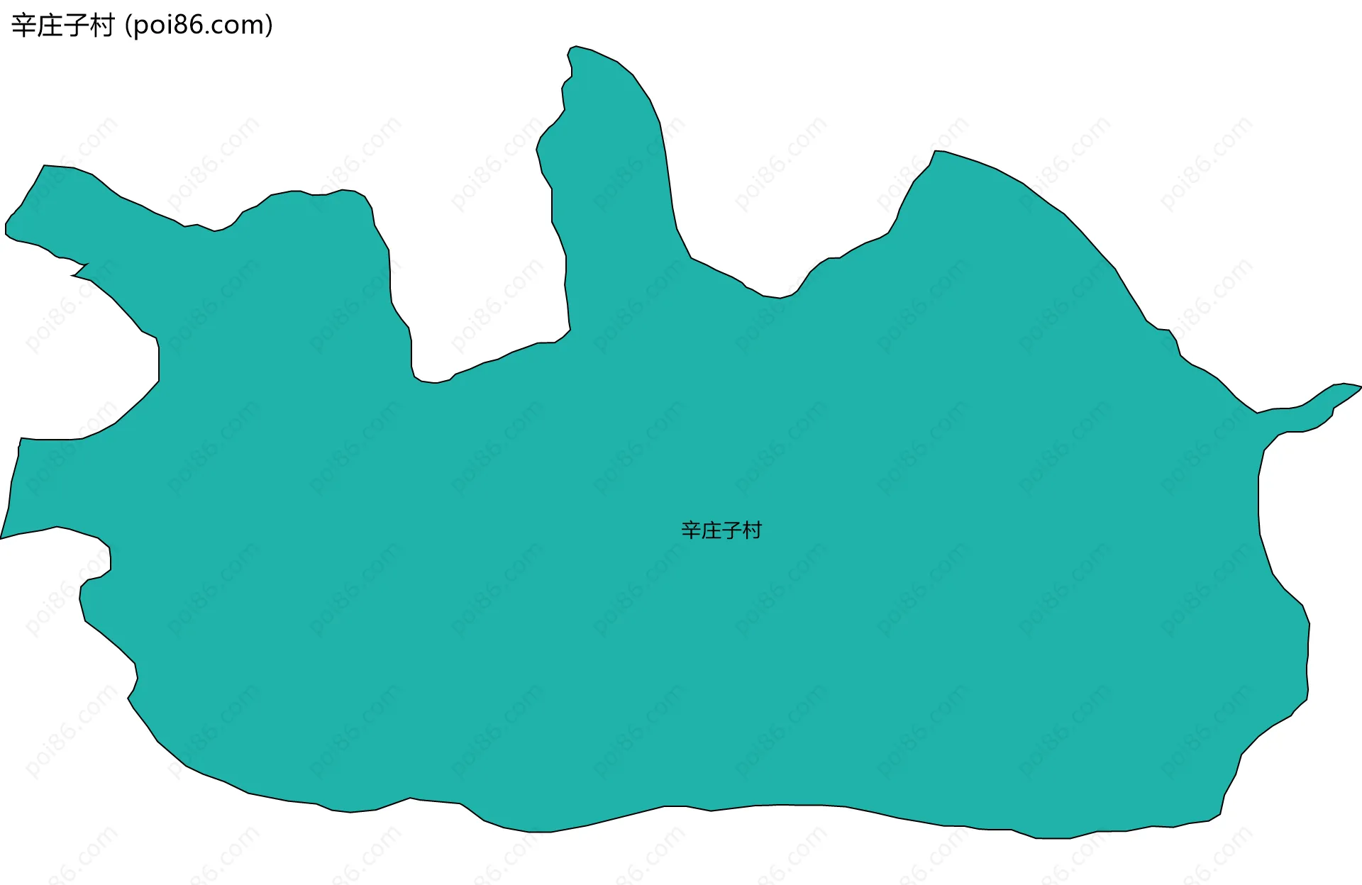 辛庄子村边界地图
