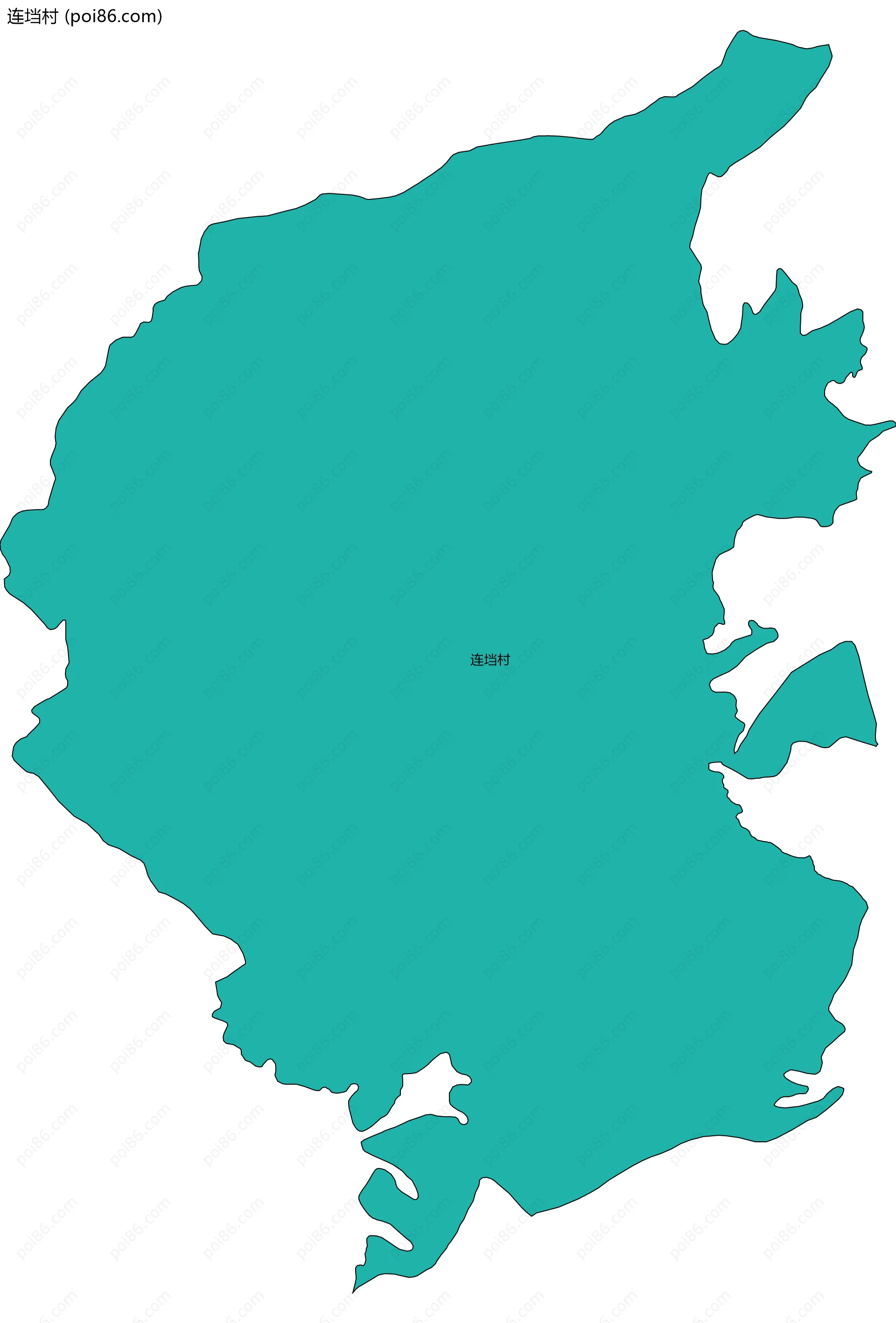 连垱村边界地图