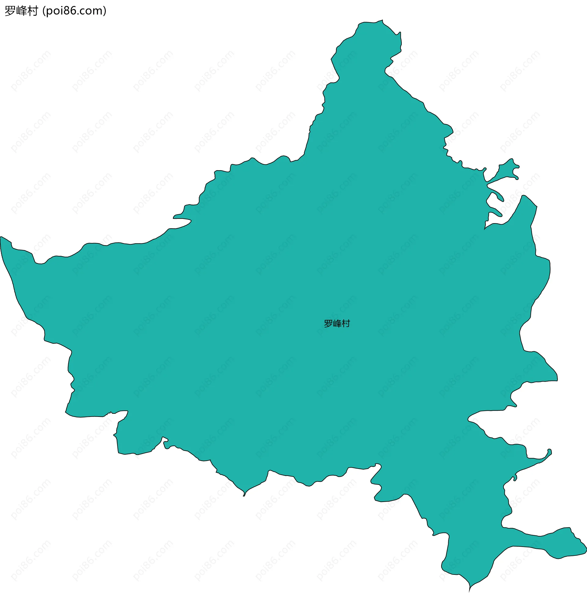 罗峰村边界地图