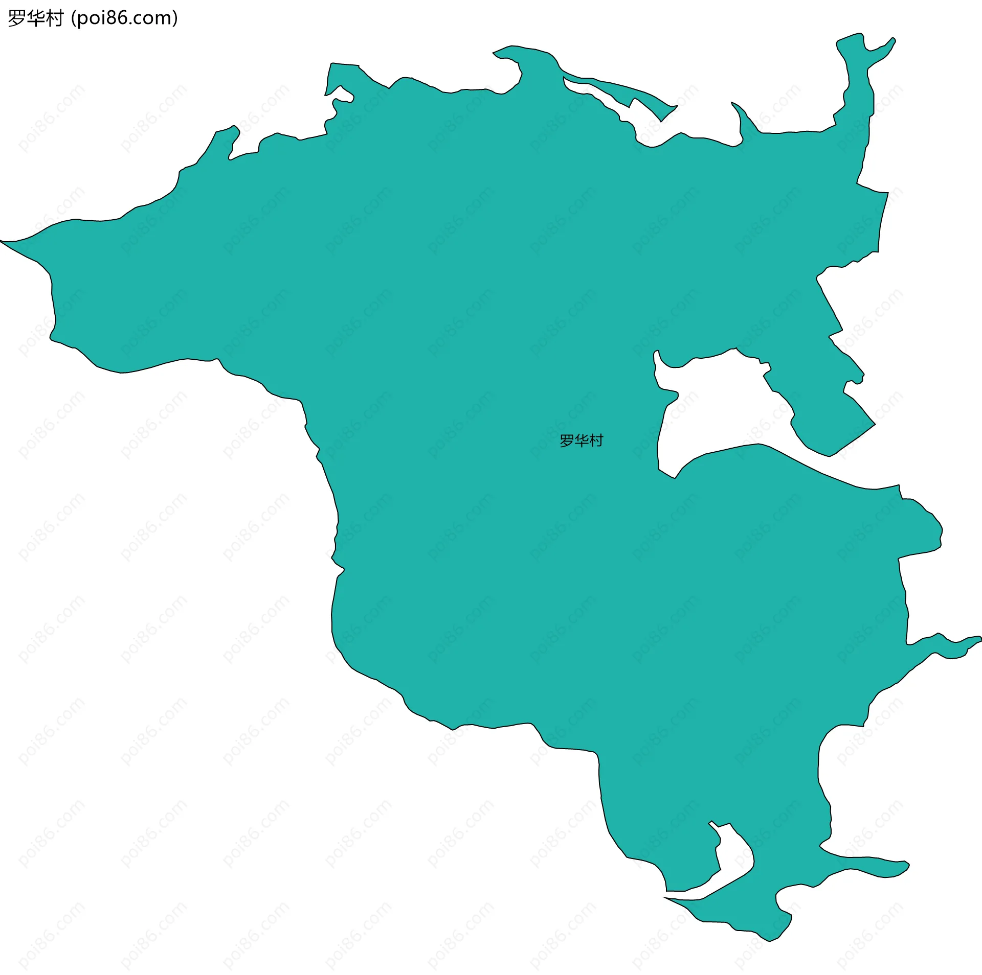 罗华村边界地图