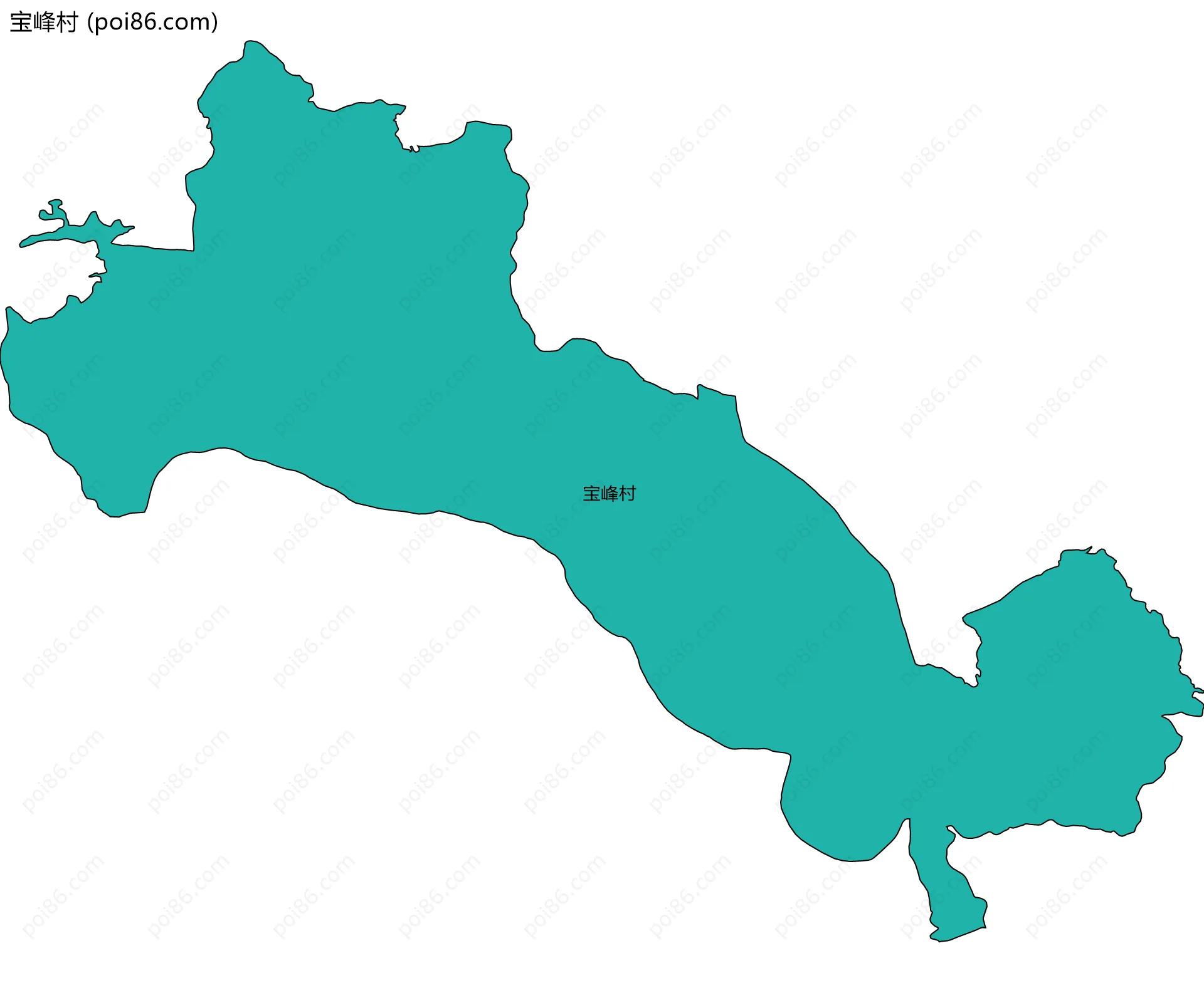 宝峰村边界地图