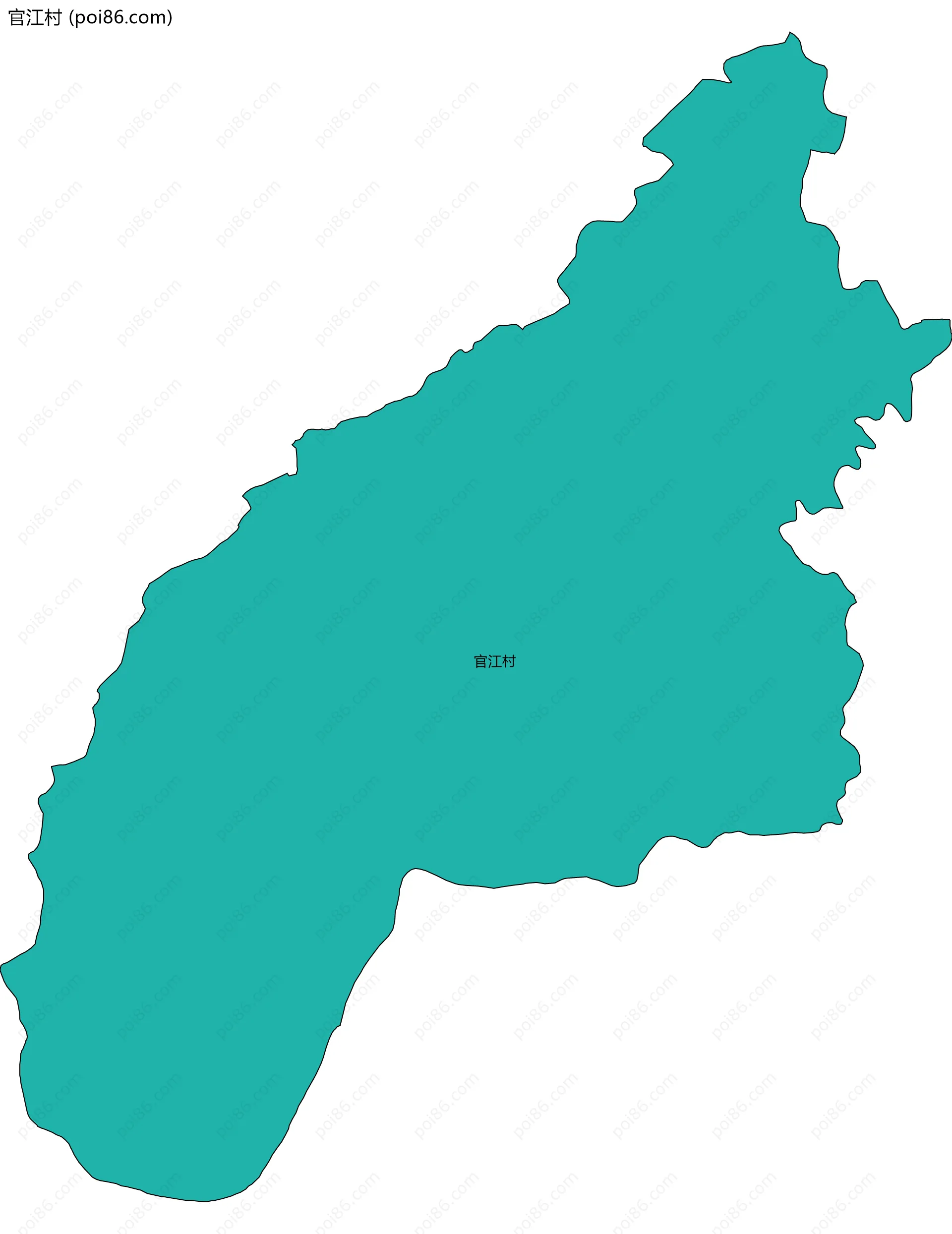 官江村边界地图