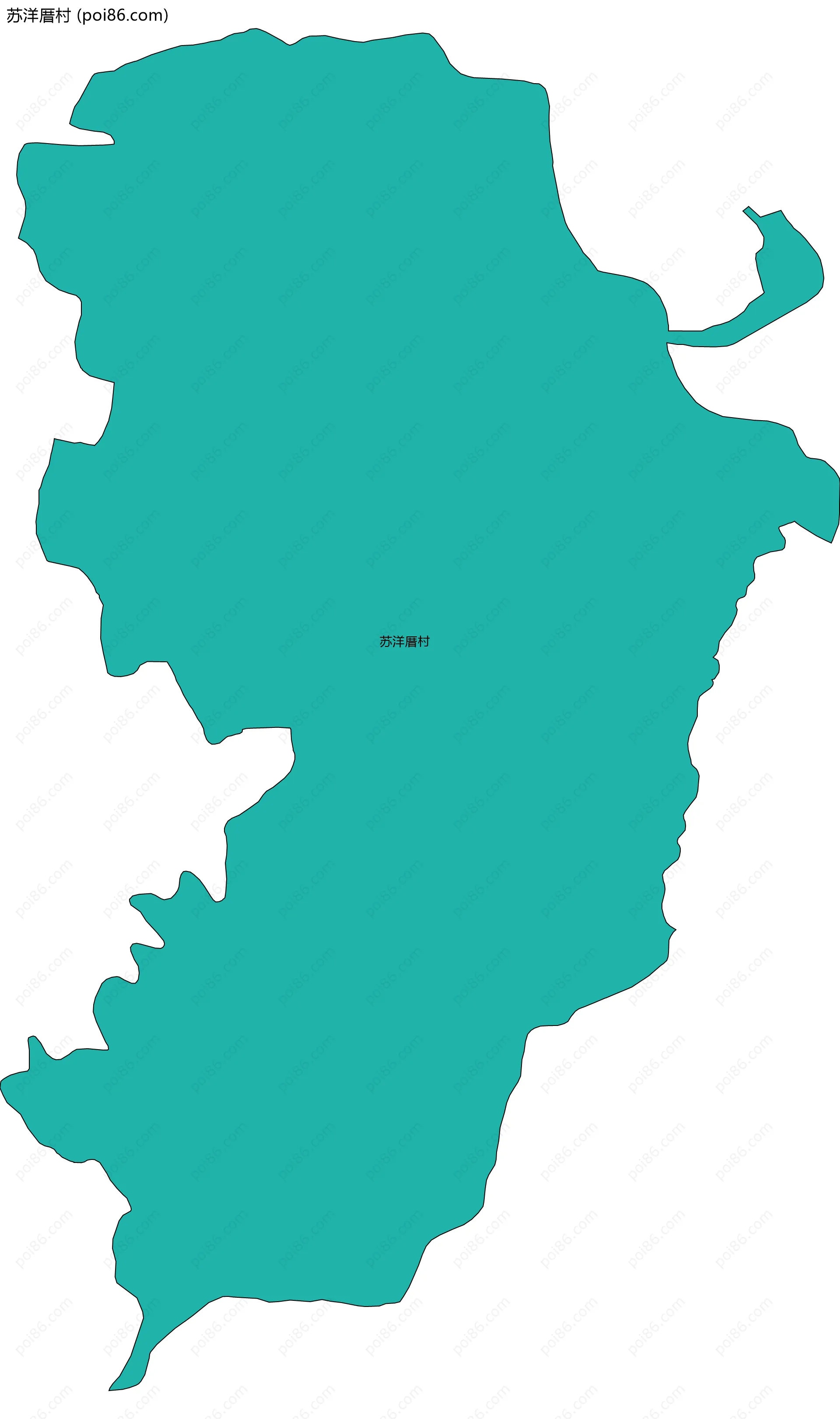 苏洋厝村边界地图