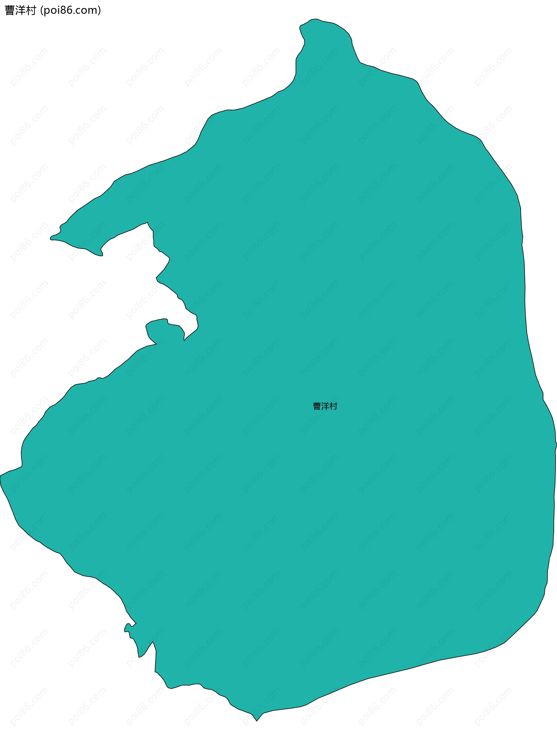 曹洋村边界地图