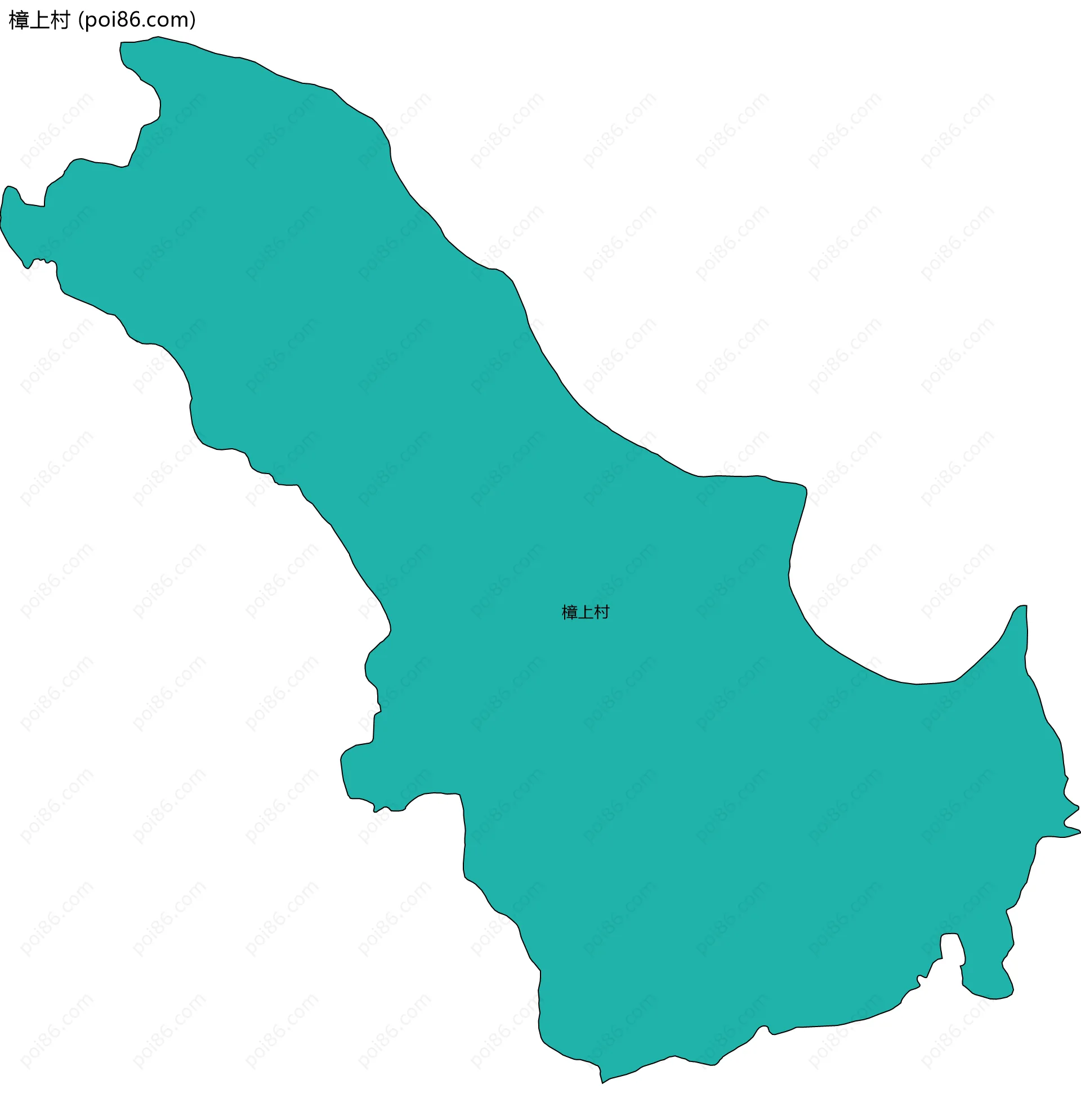 樟上村边界地图