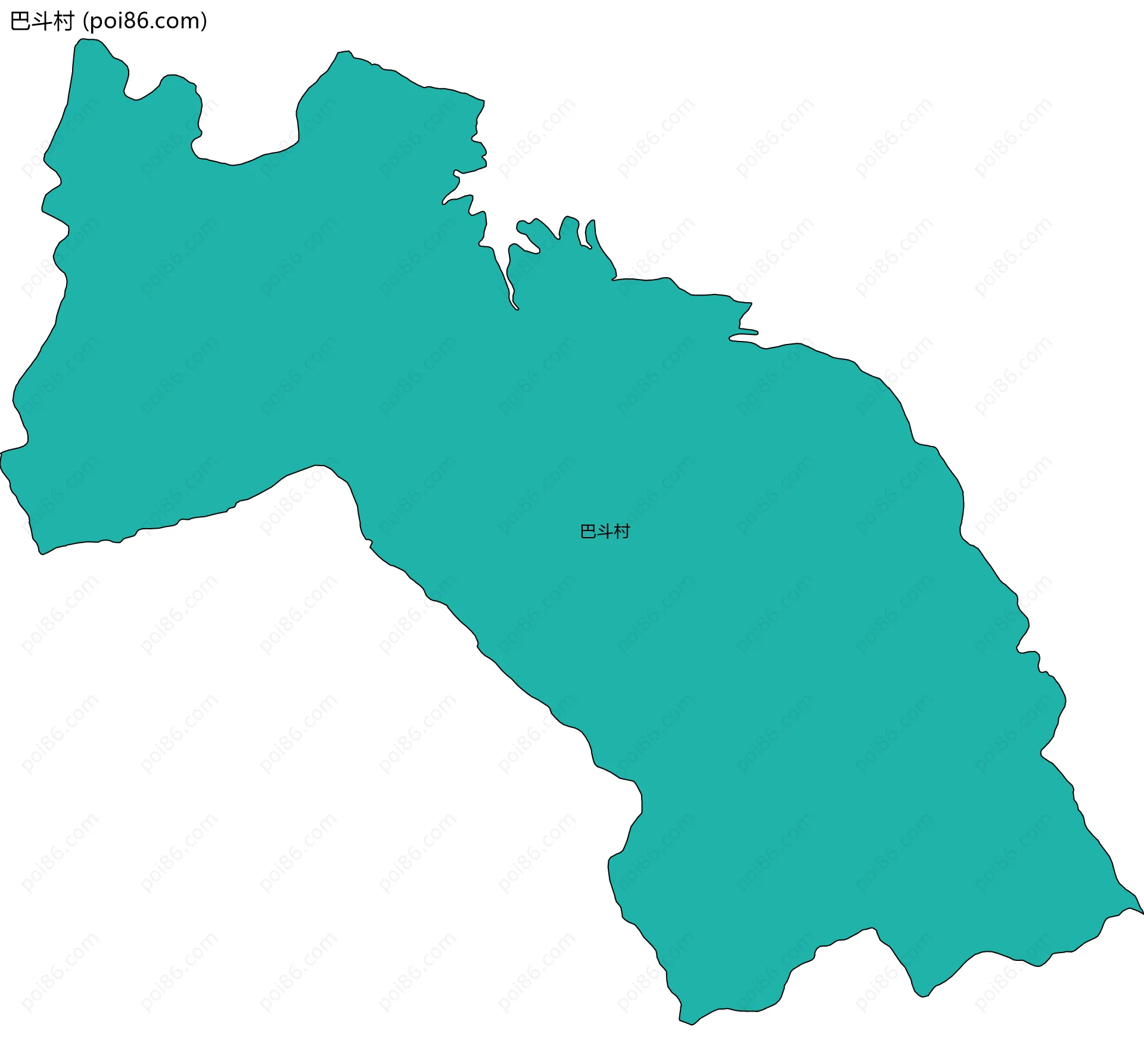 巴斗村边界地图