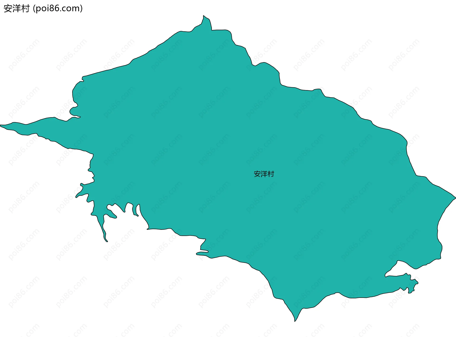 安洋村边界地图