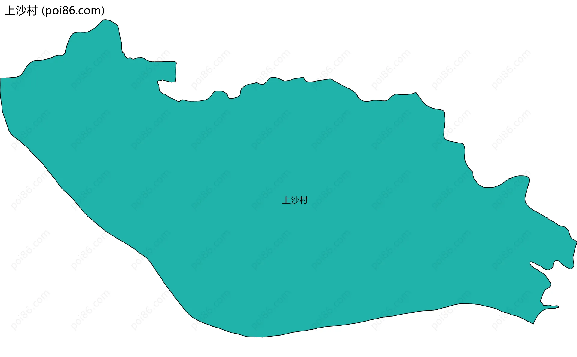 上沙村边界地图