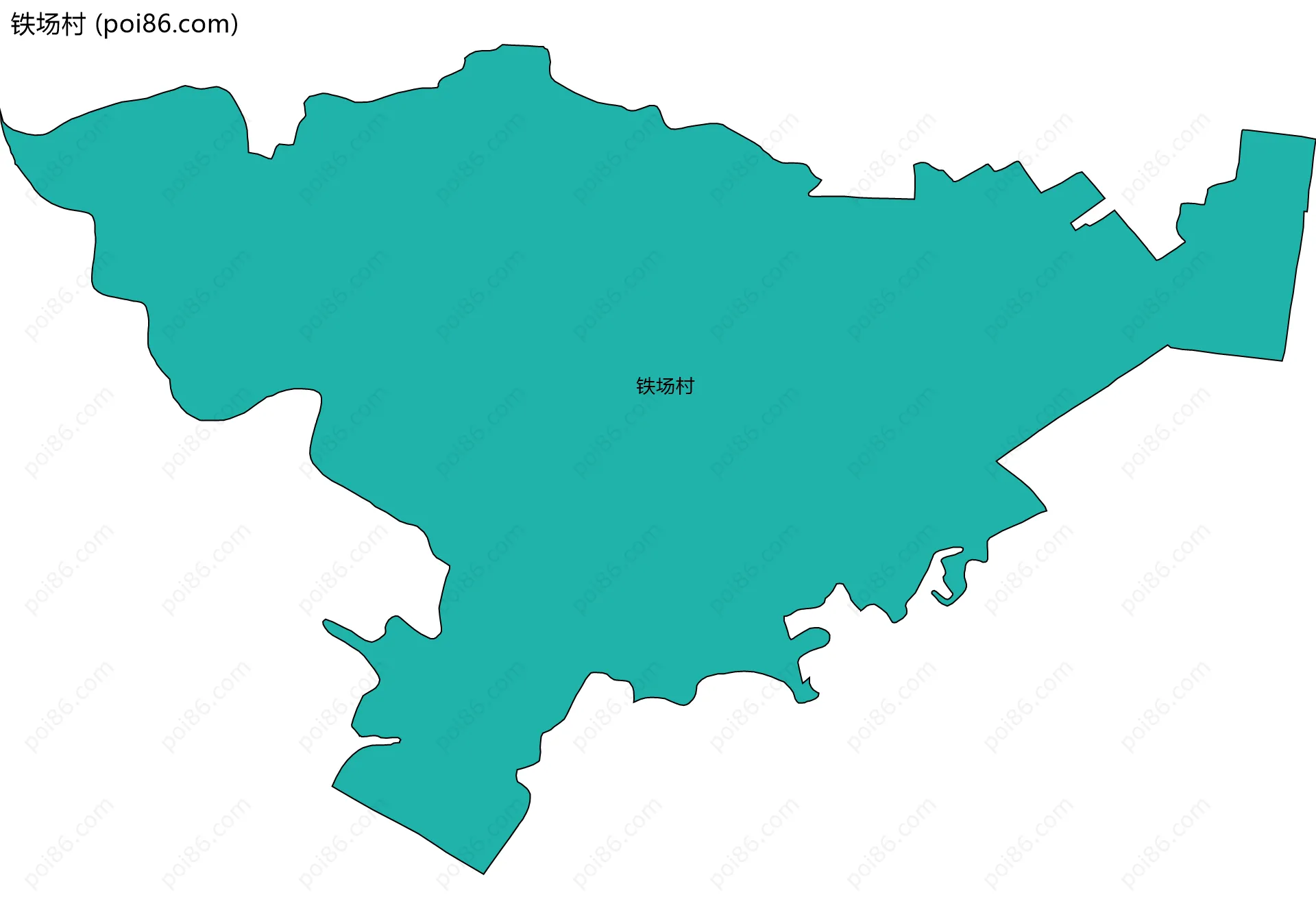 铁场村边界地图