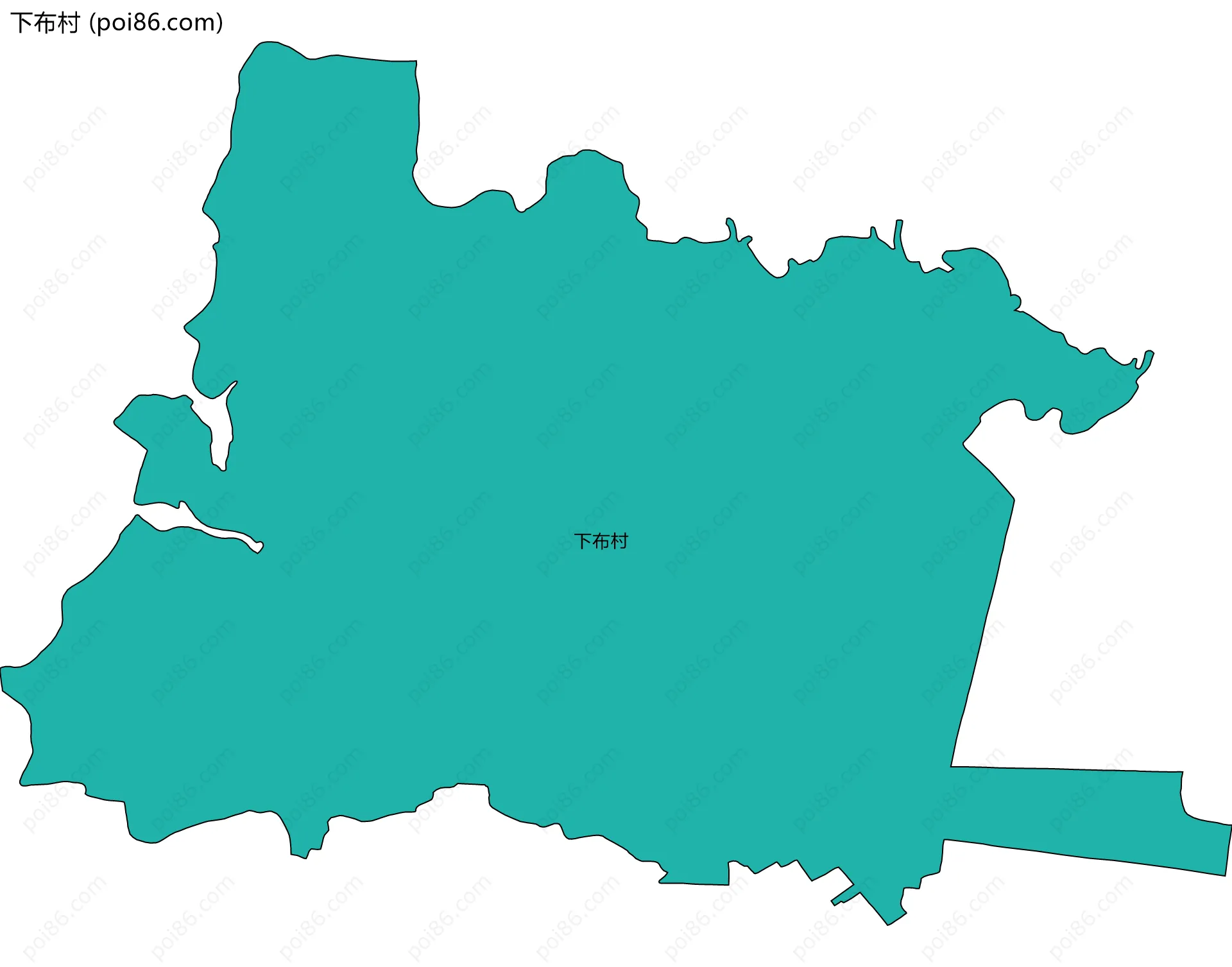 下布村边界地图
