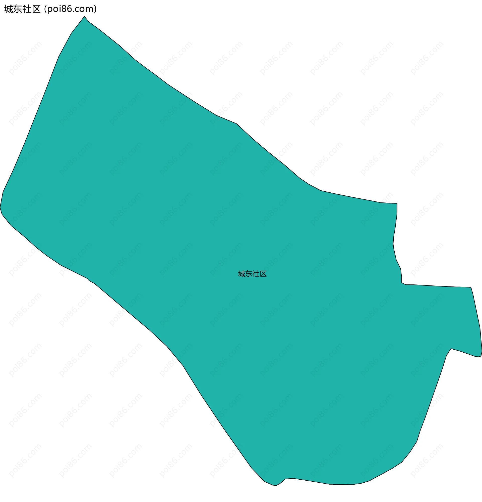 城东社区边界地图