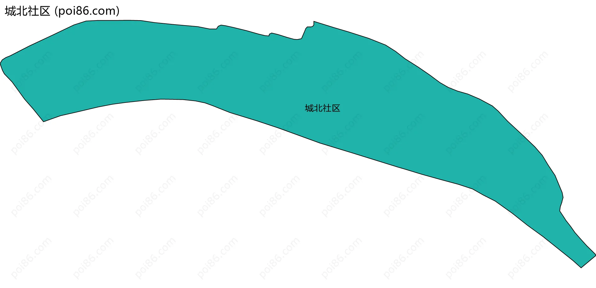 城北社区边界地图
