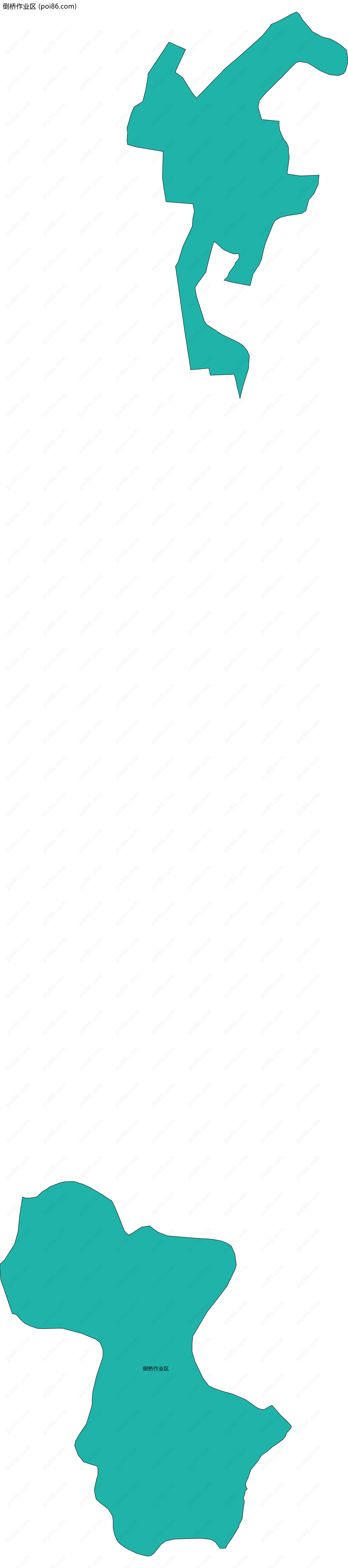 倒桥作业区边界地图