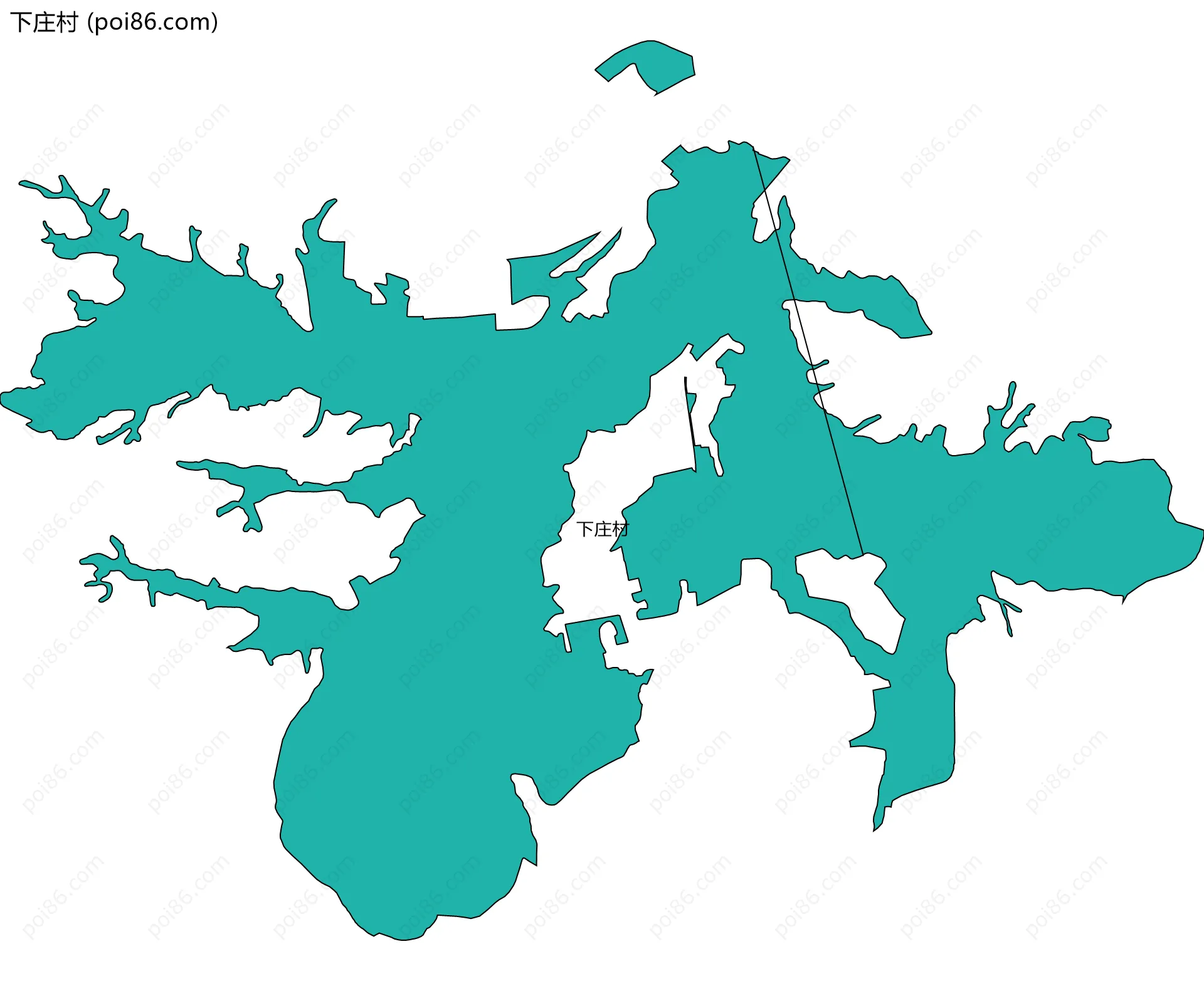 下庄村边界地图