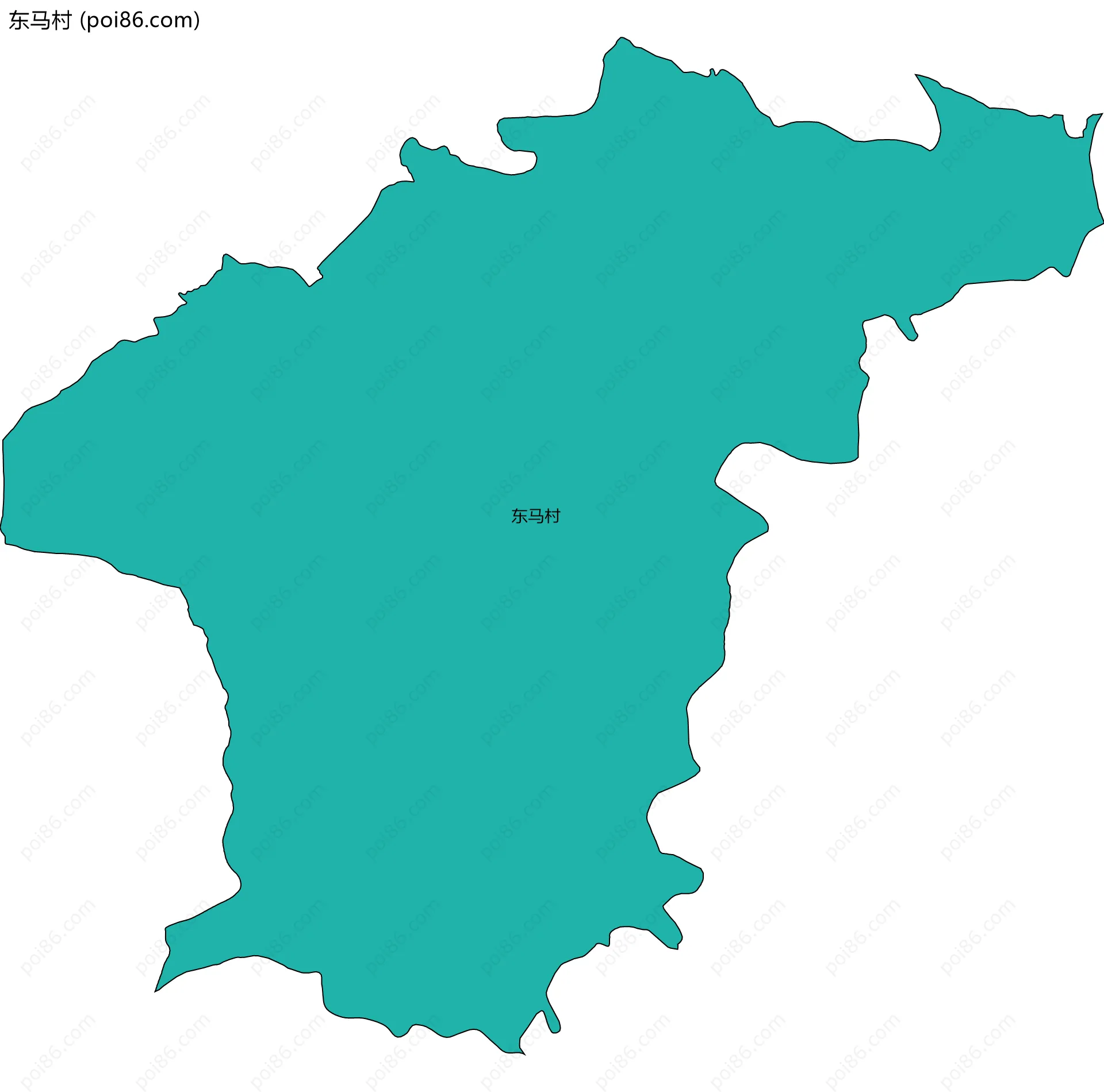 东马村边界地图