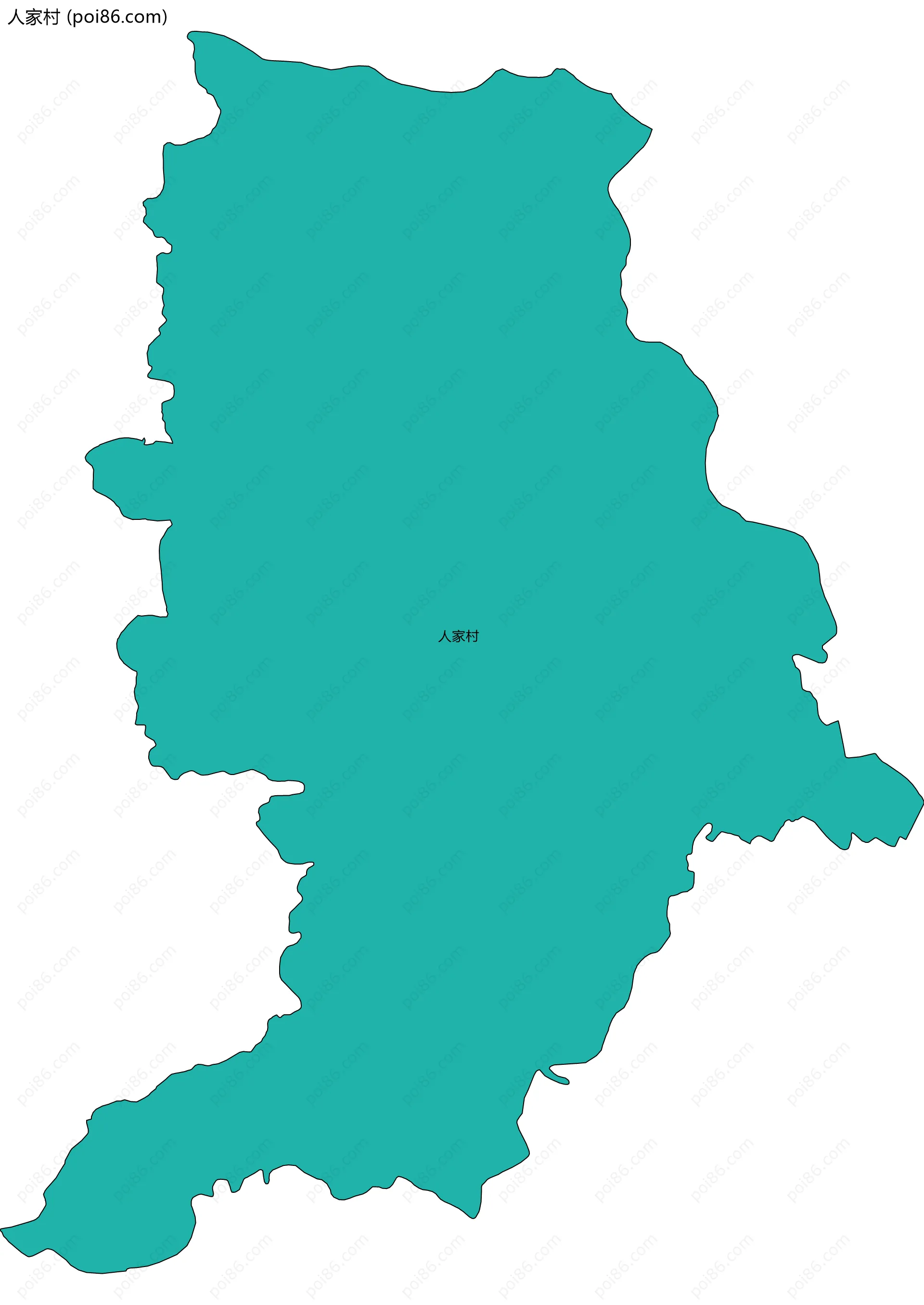 人家村边界地图