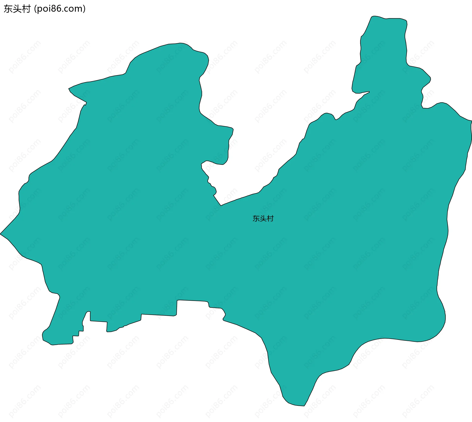 东头村边界地图