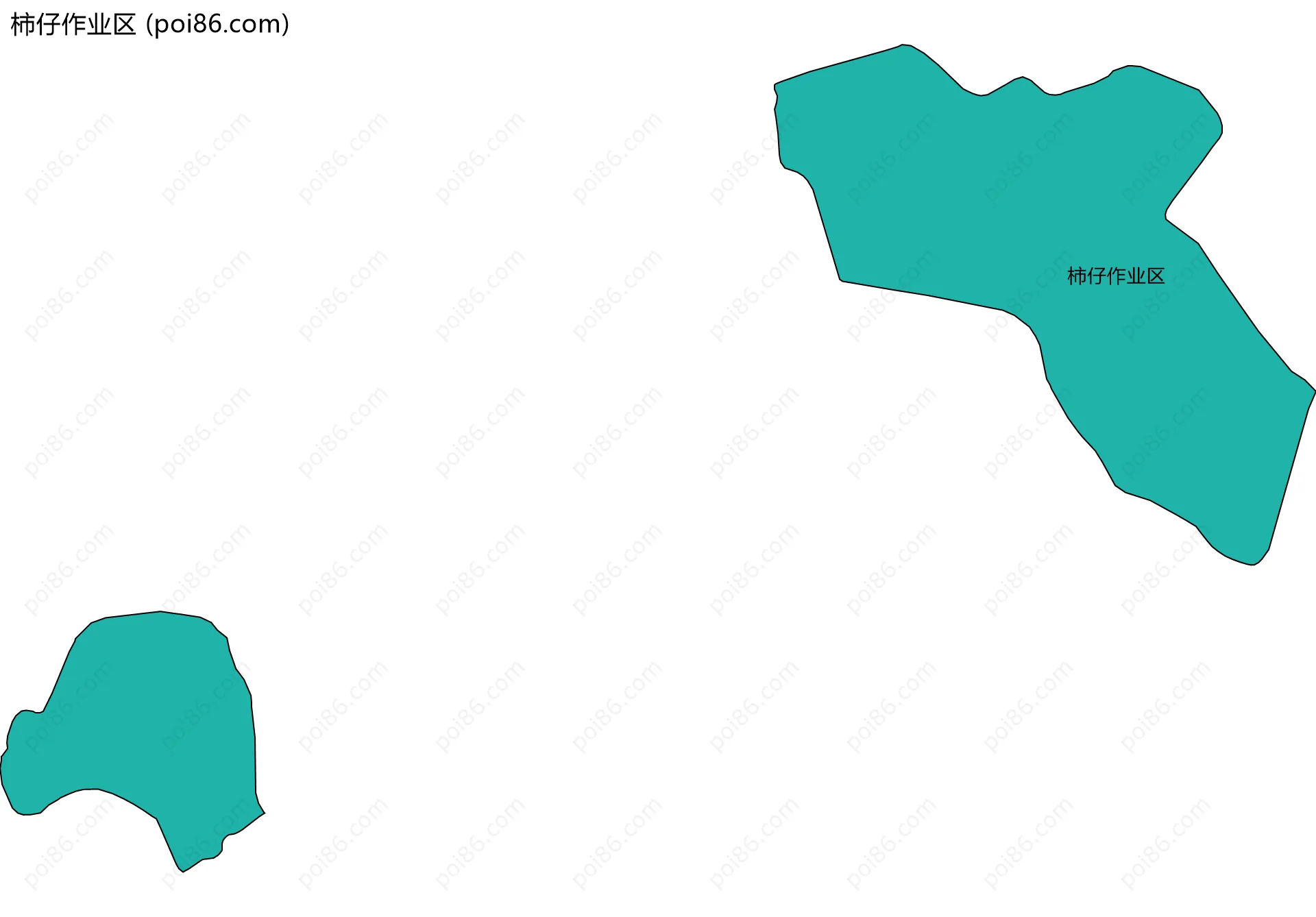 柿仔作业区边界地图