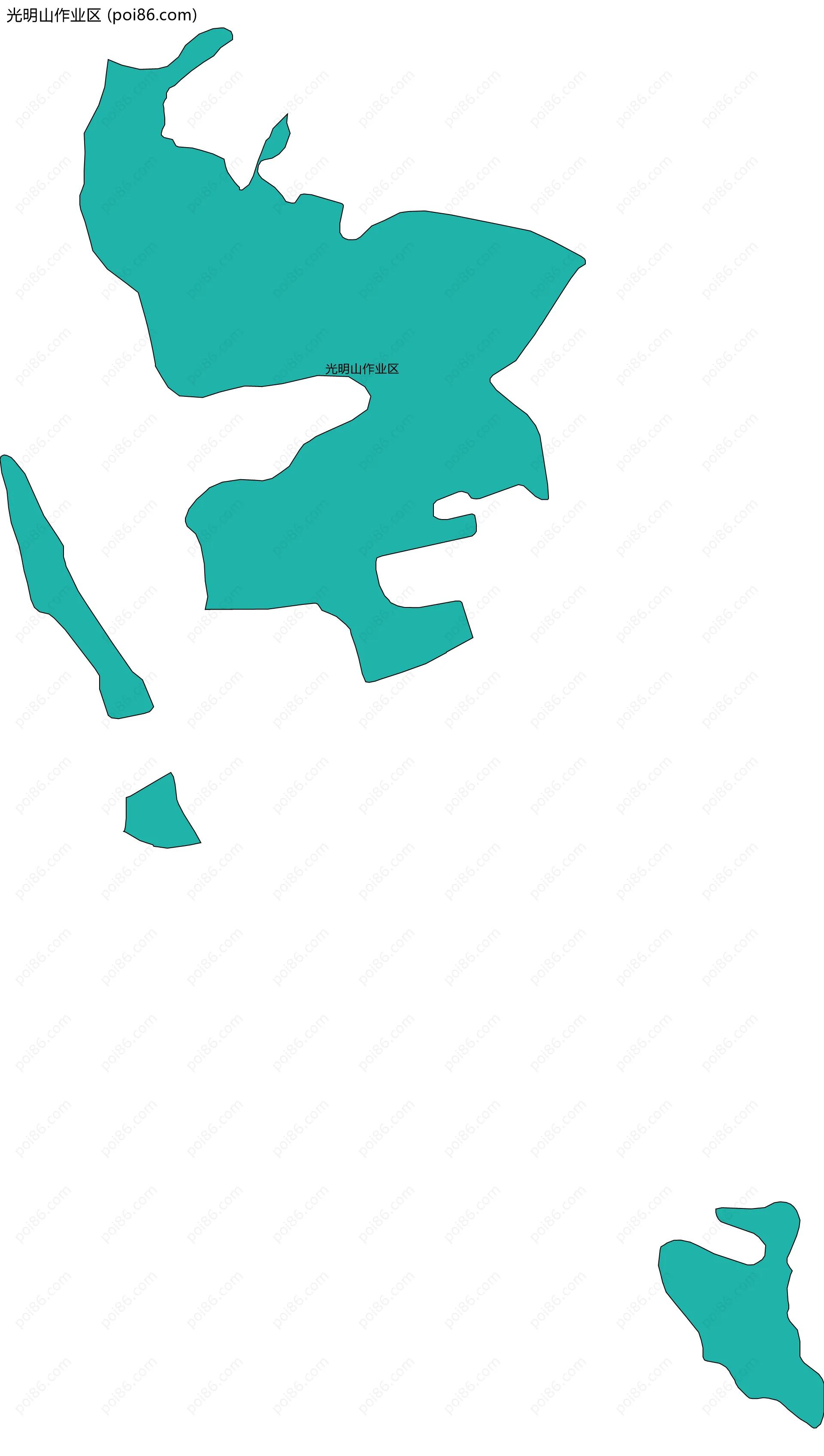 光明山作业区边界地图