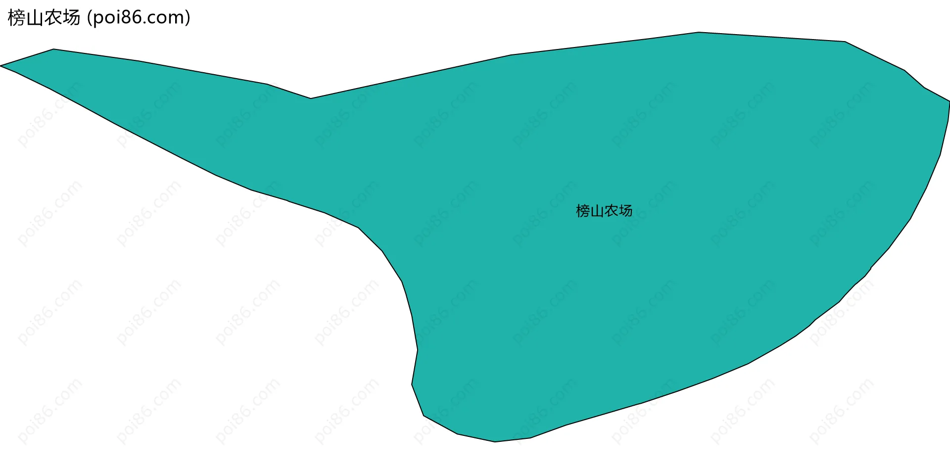 榜山农场边界地图