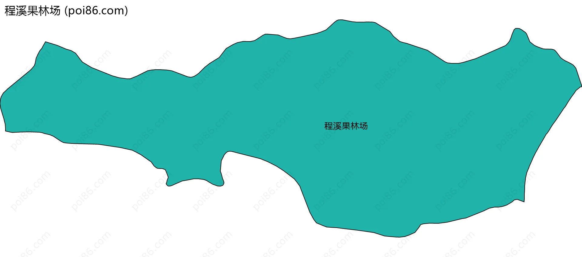 程溪果林场边界地图