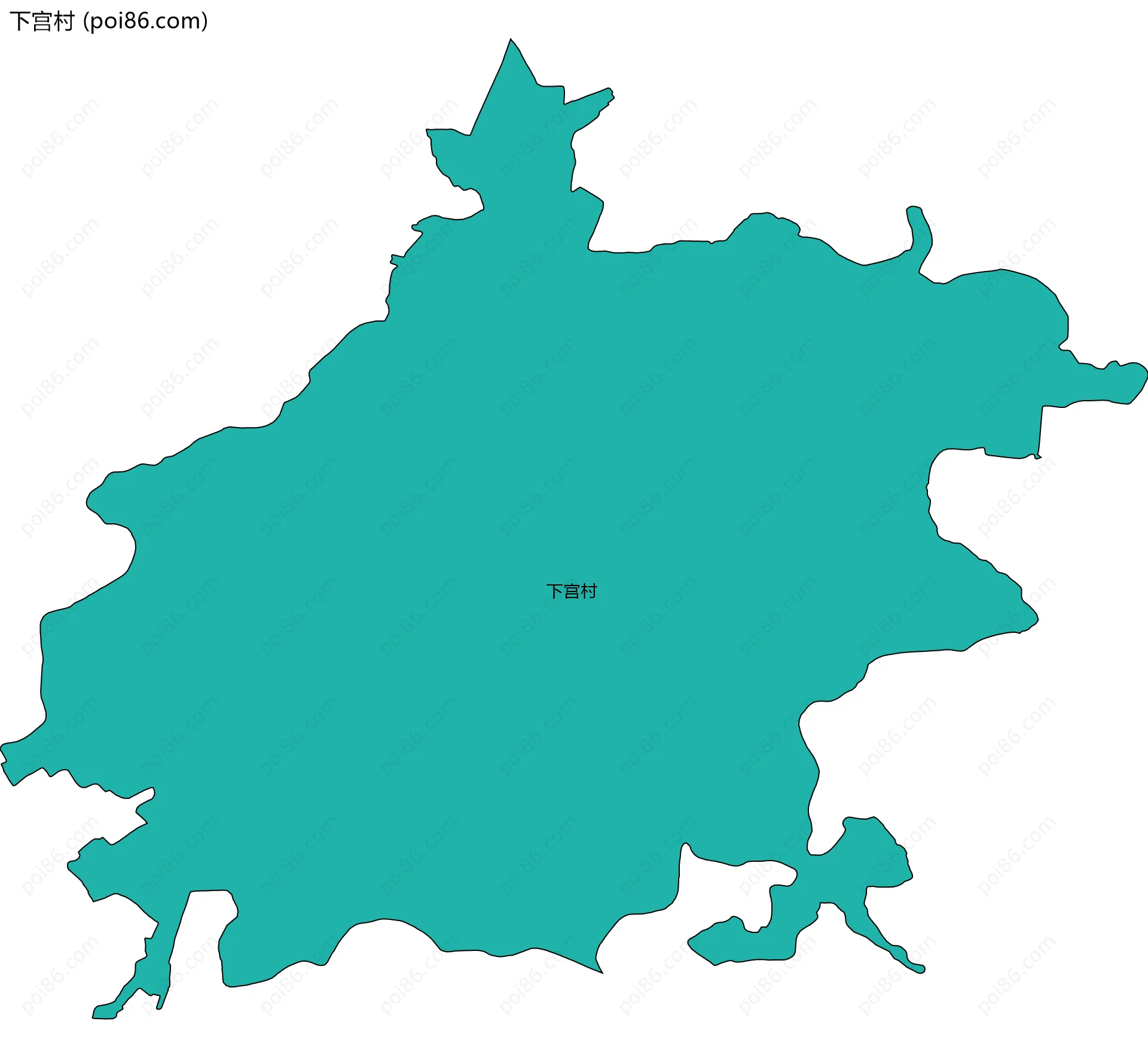 下宫村边界地图
