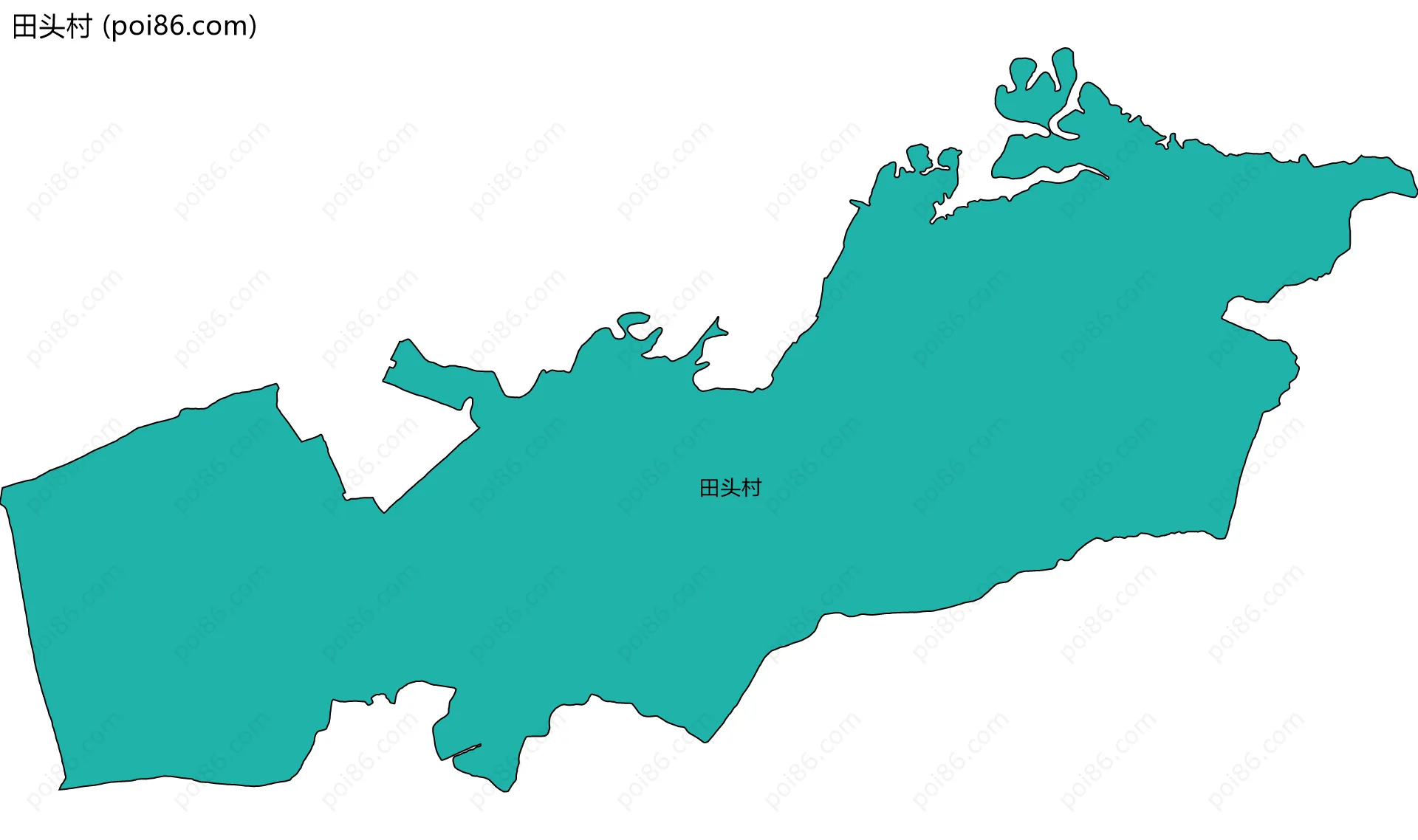 田头村边界地图